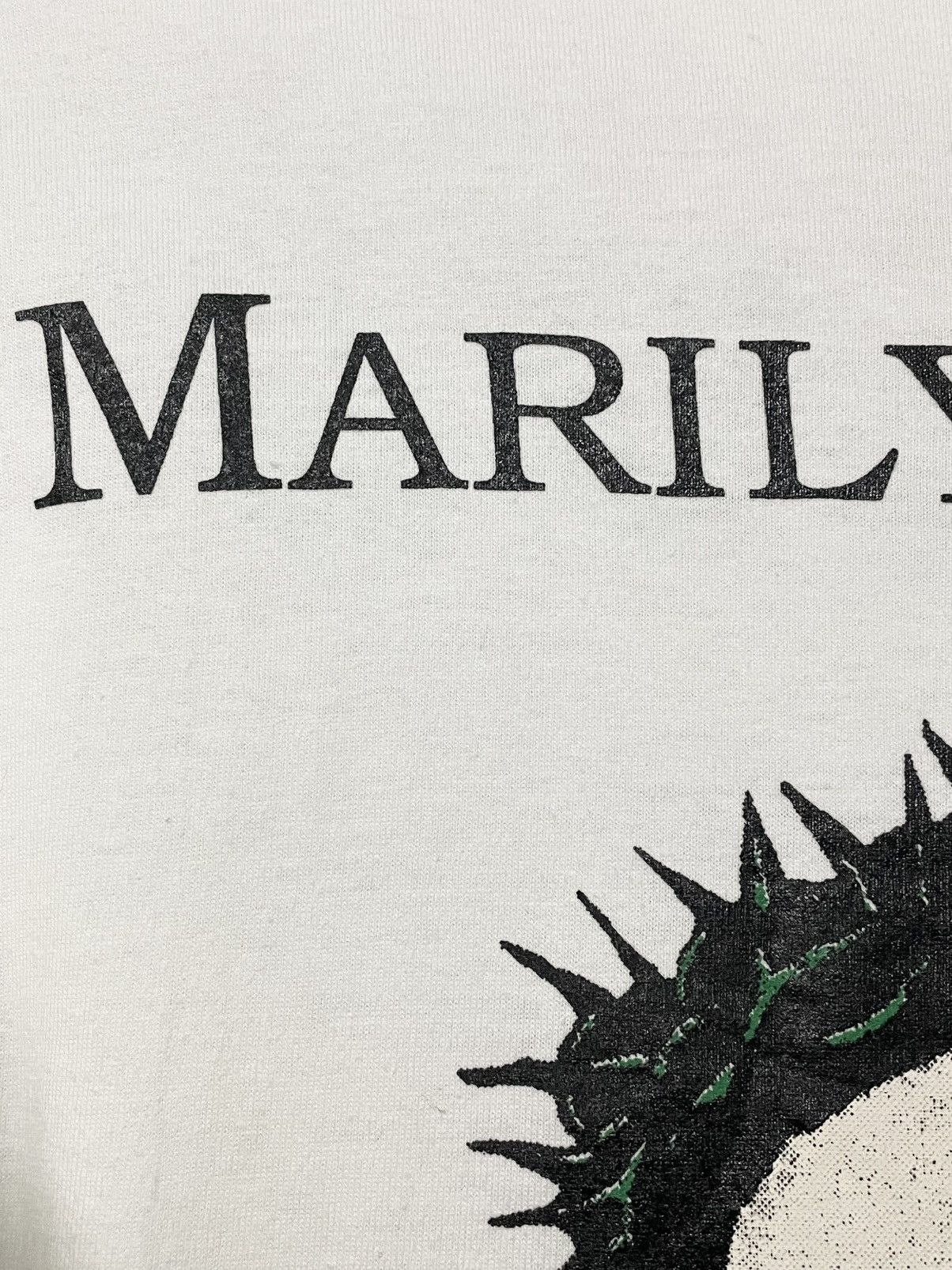 Vintage Vintage Marilyn Manson ‘BELIEVE’ Jesus Graphic Longsleeve Size US S / EU 44-46 / 1 - 8 Thumbnail