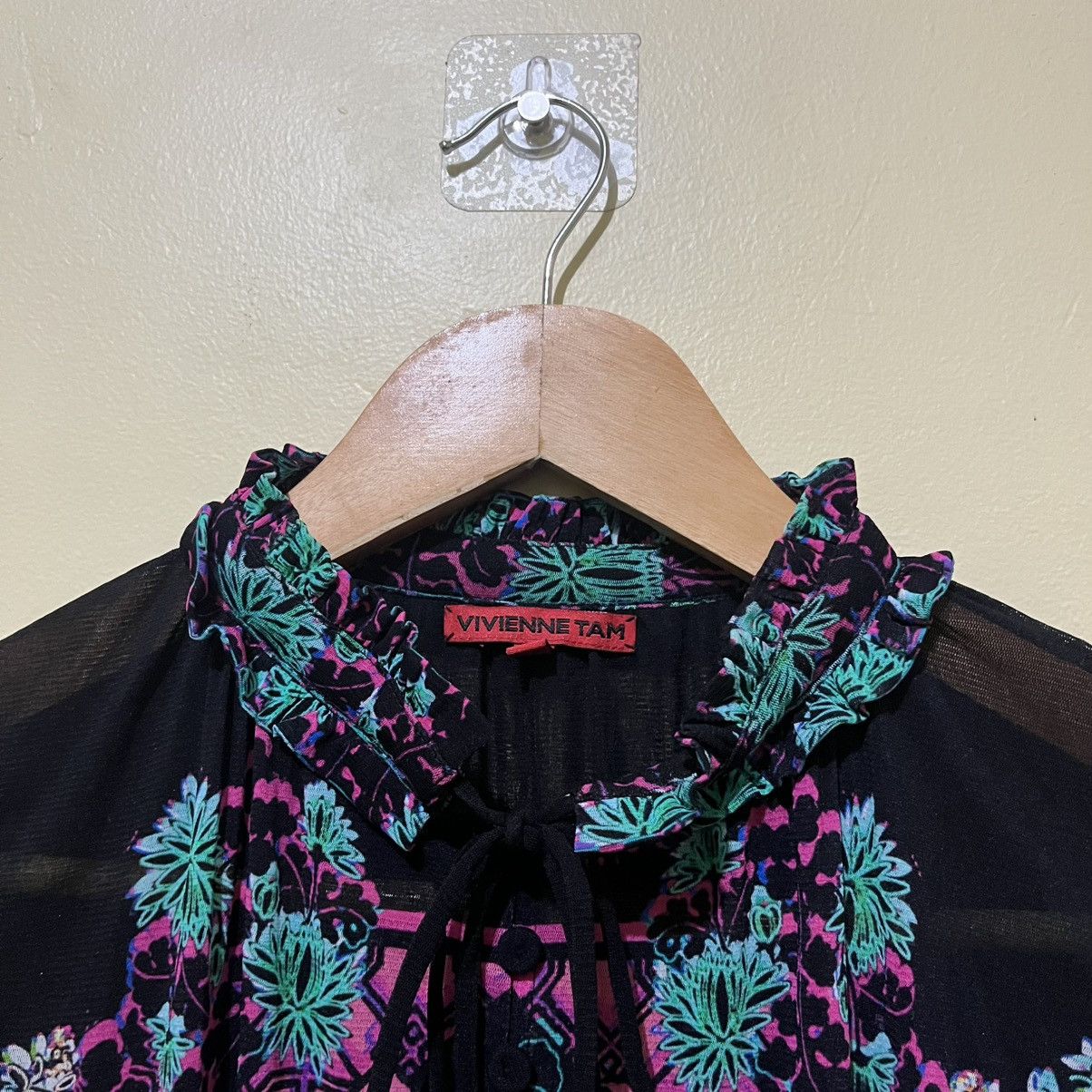 Vivienne Tam VIVIENNE TAM - MESH BIRD AND FLORAL DRESS Size XS / US 0-2 / IT 36-38 - 3 Thumbnail