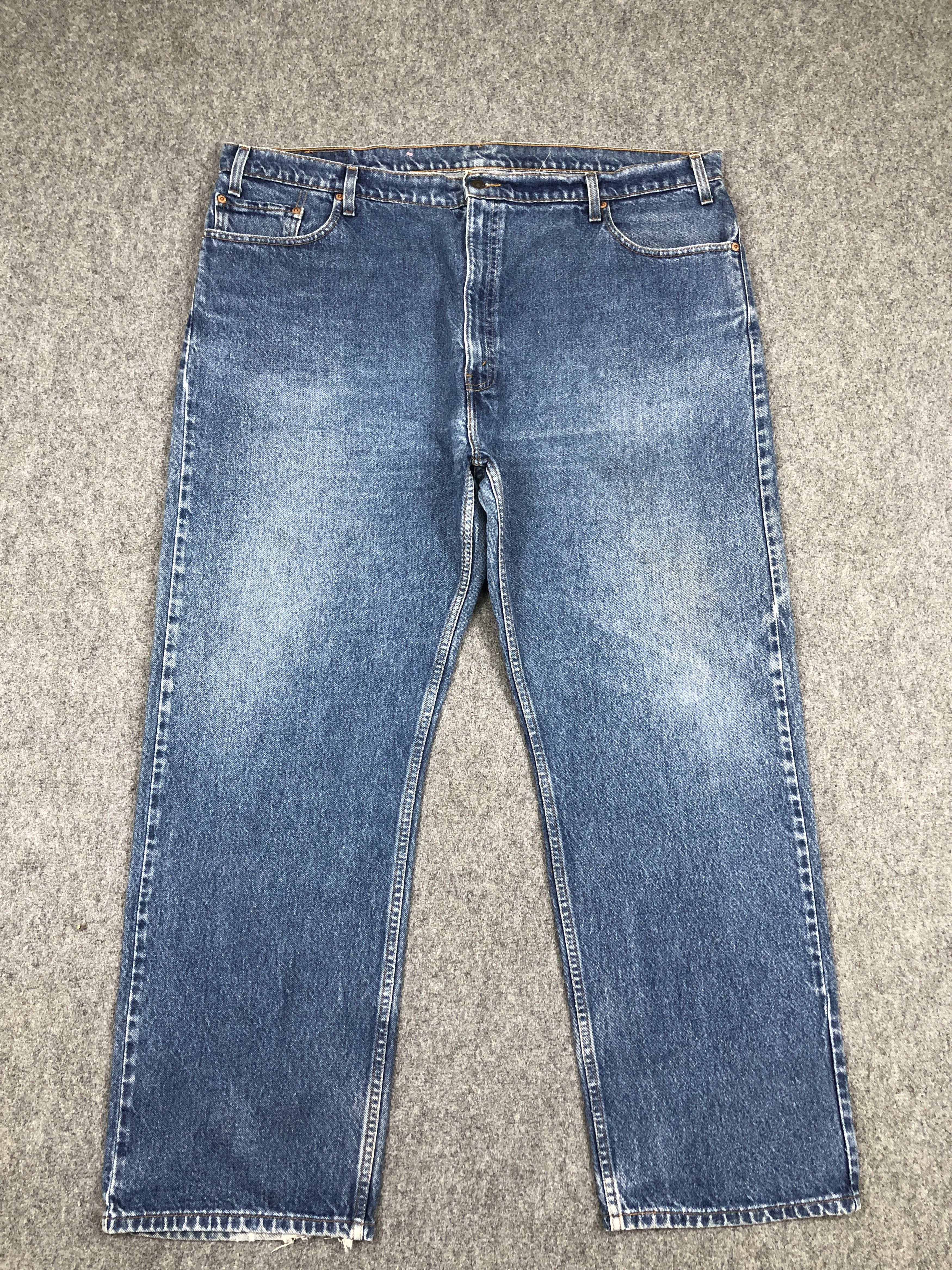 image of 90's Levis 505 Faded Blue Jeans in Blue Denim, Men's (Size 44)
