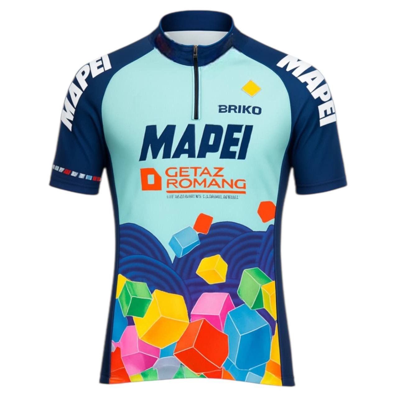 Vintage 1996 MAPEI TEAM ROMINGER BRIKO CYCLING BIKE JERSEY SHIRT XL Size US XL / EU 56 / 4 - 1 Thumbnail