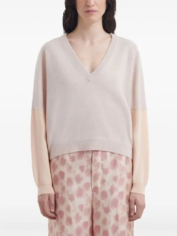 Marni o1w1db11125 Combined-Colour Jumper in Pink Size M / US 6-8 / IT 42-44 - 2 Thumbnail