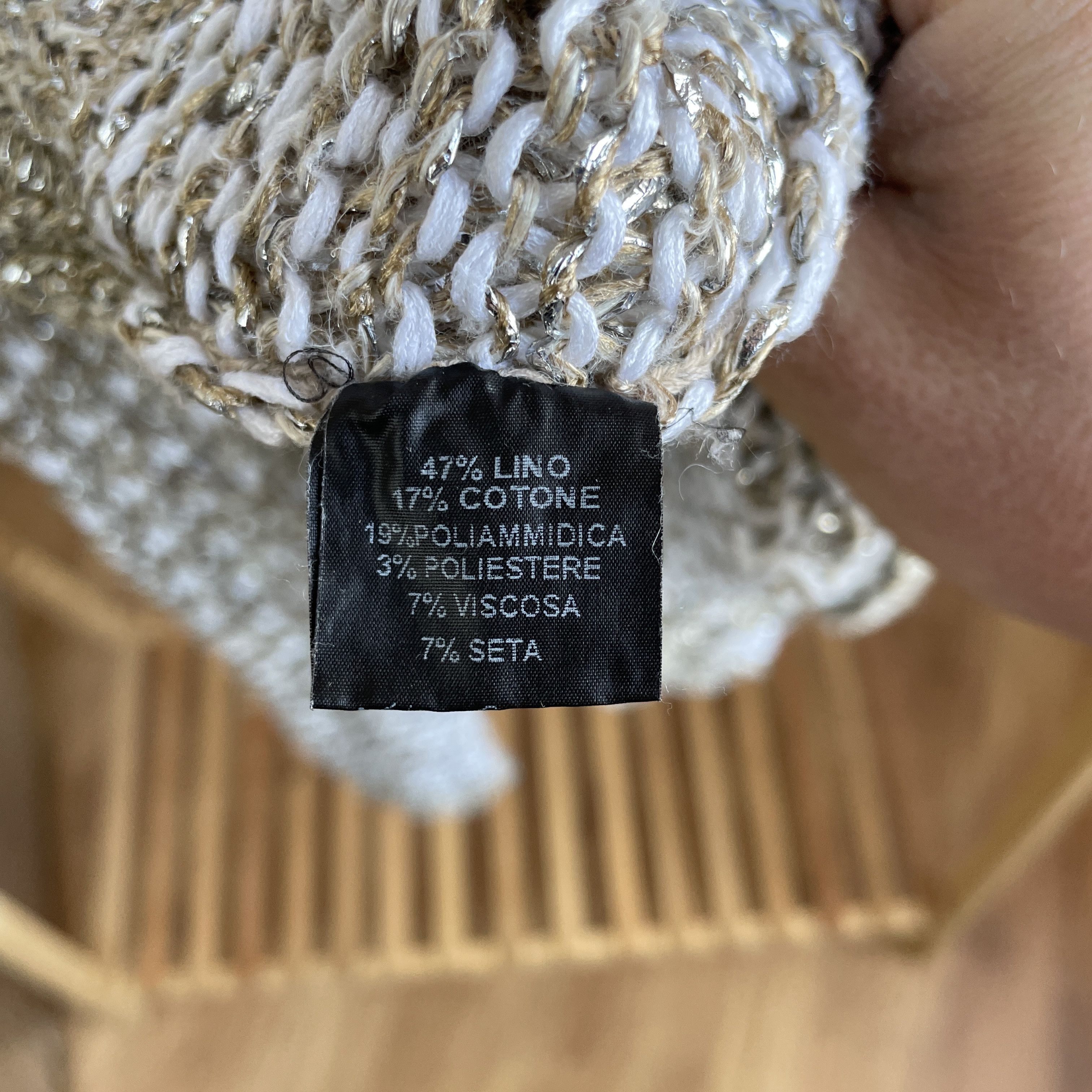 Other Bruno Manetti Mesh Knit Linen Blend Snap Button Cardigan Size L / US 10 / IT 46 - 10 Thumbnail