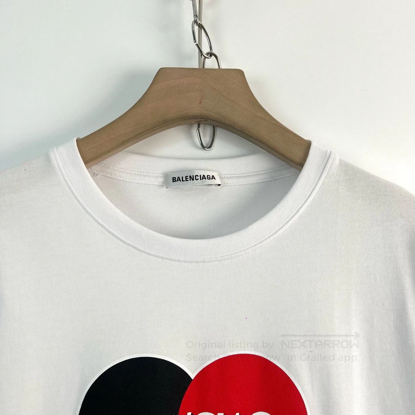 Balenciaga Balenciaga Classic Logo Print Crew Neck T-shirt. Size S / US 4 / IT 40 - 3 Thumbnail
