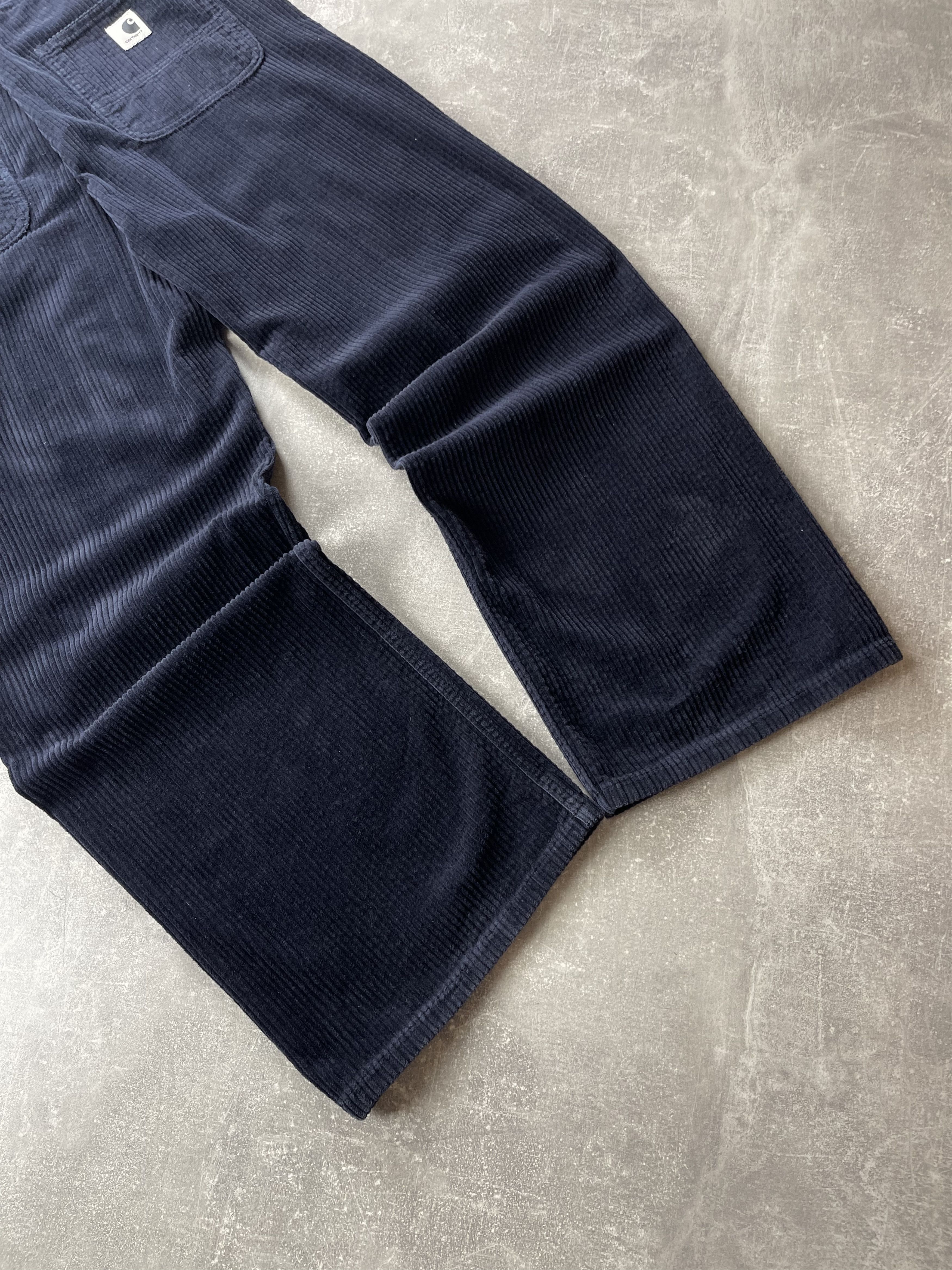 Carhartt Wip Carhartt WIP corduroy wide W simple pant pants navy blue Size US 32 / EU 48 - 6 Thumbnail