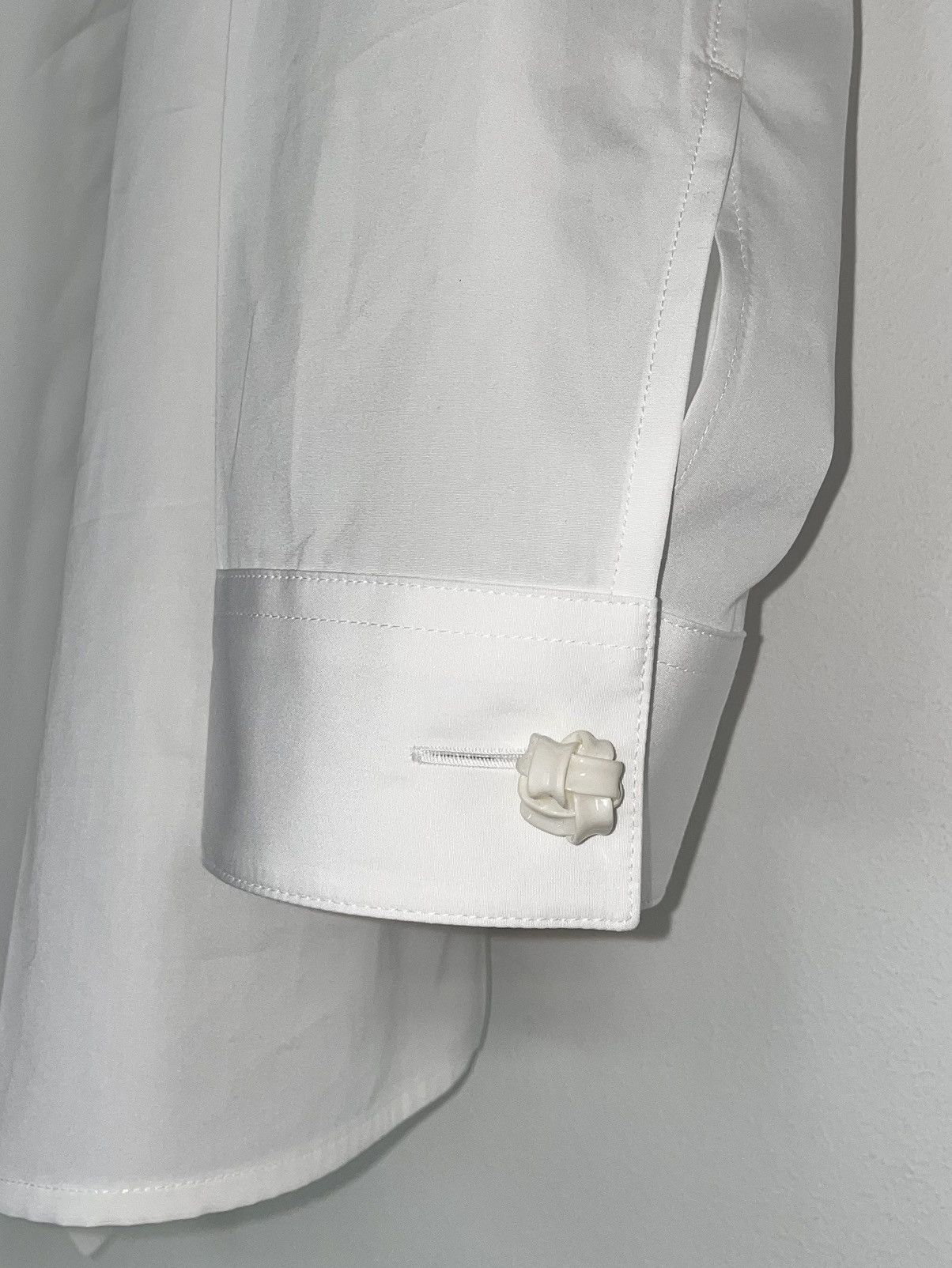 Bottega Veneta RUNWAY SS26 Bottega Veneta High Neck Poplin Shirt Size US S / EU 44-46 / 1 - 6 Thumbnail