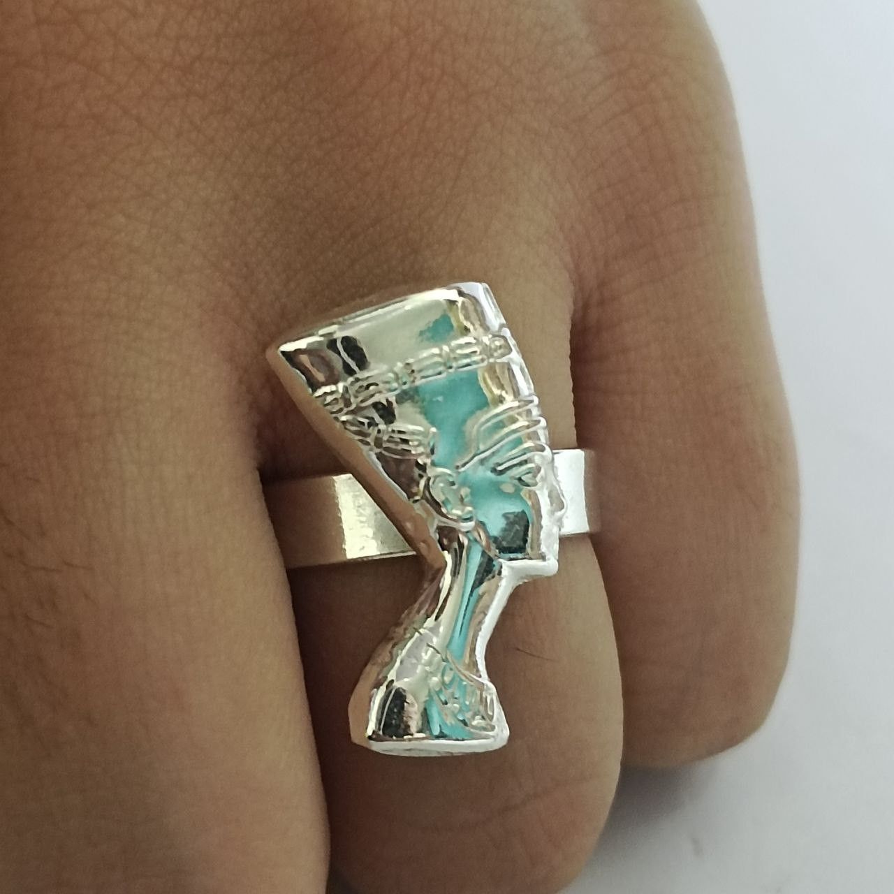 Other Elegant handmade Nefertiti ring silver-plated Size ONE SIZE - 1 Thumbnail