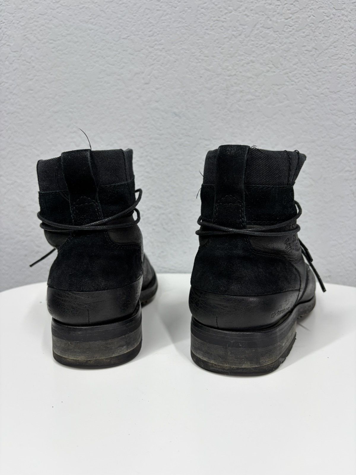 Hedi Slimane Vintage Y2K Black Leather Side Zip Boots Guidi Marsell Style Size US 9 / EU 42 - 10 Thumbnail
