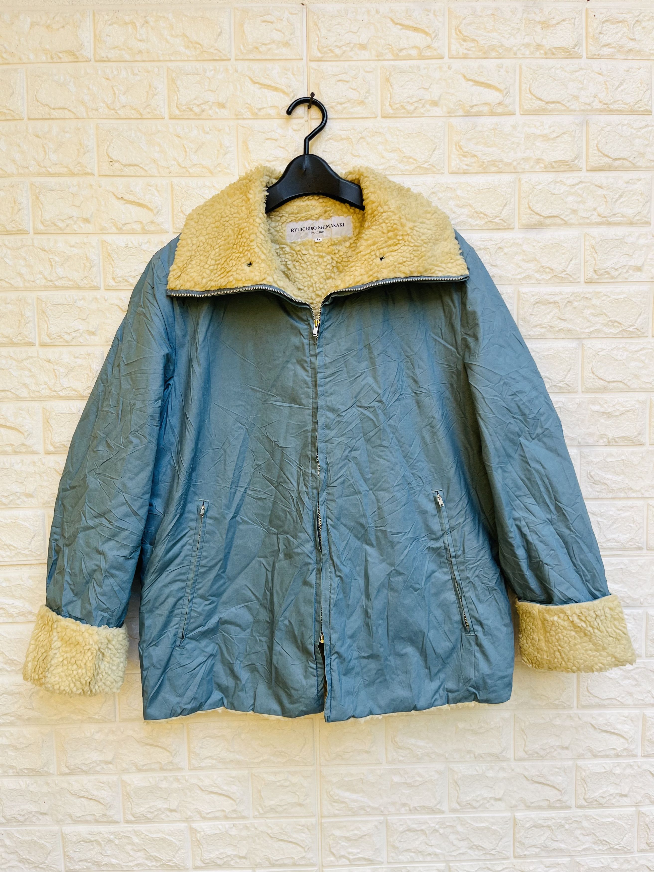 image of Ryuichiro Shimazaki Japanese Designer Fashion Style in Sky Blue, Men's (Size Medium)