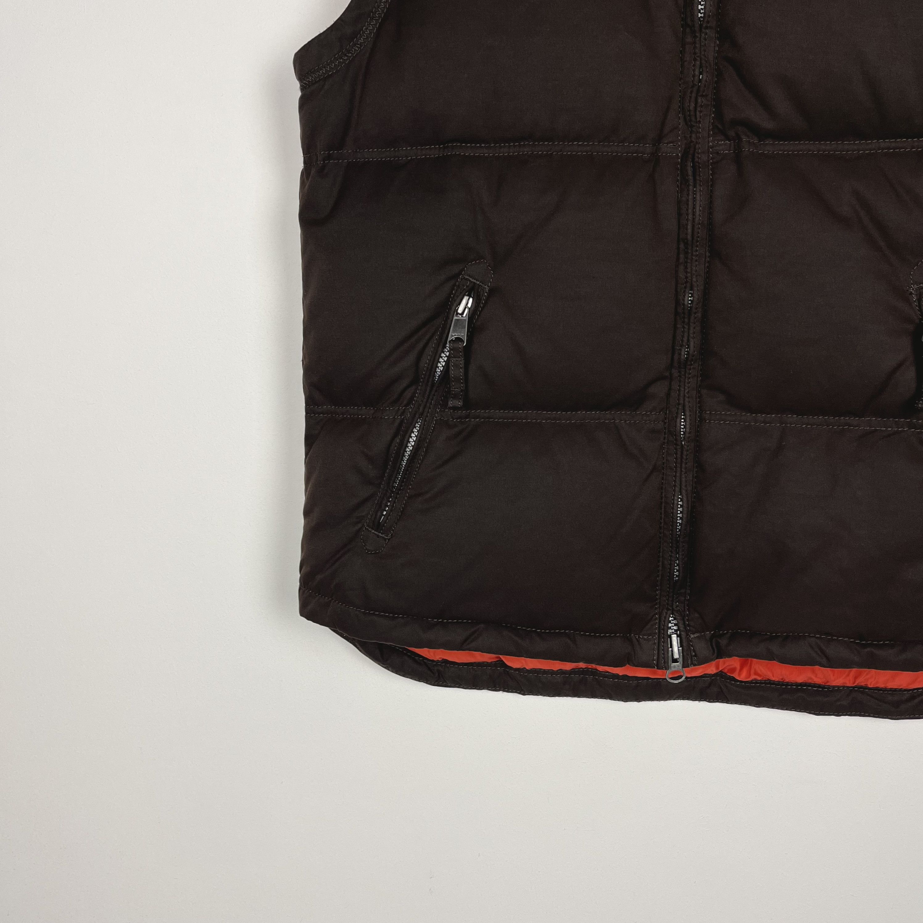 Napapijri Vintage Napapijri Brown Full Zip Down Gilet Jacket Size US M / EU 48-50 / 2 - 5 Thumbnail