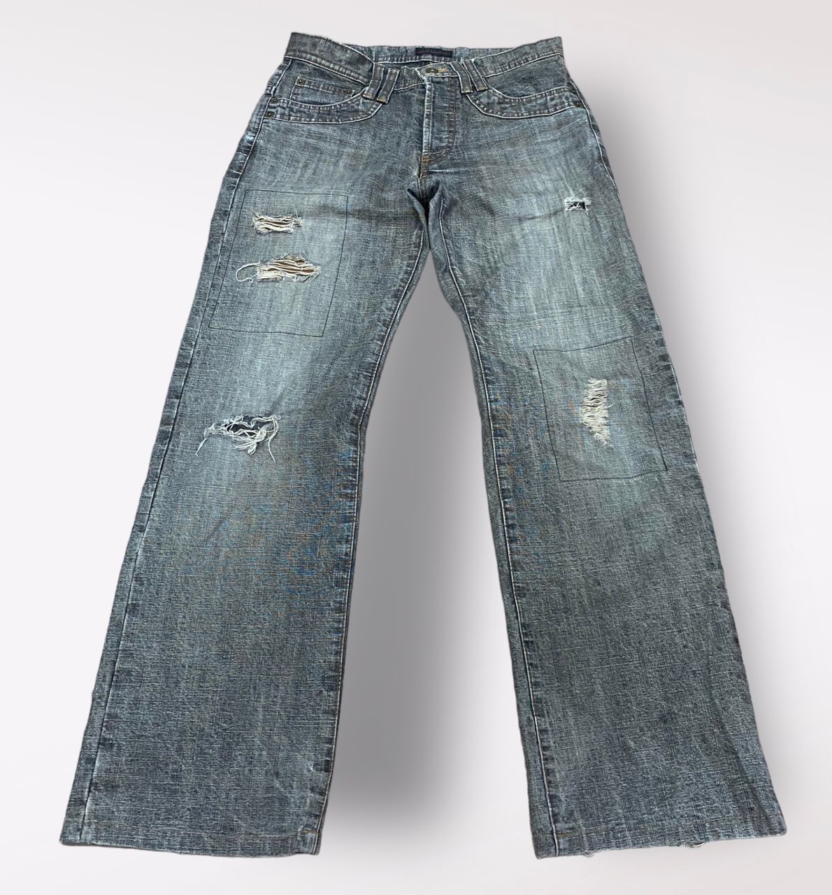 Morgan Homme 💥BEST OFFER💥MORGAN HOMME JAPANESE BRAND DISTRESSED DENIM Size US 30 / EU 46 - 2 Thumbnail