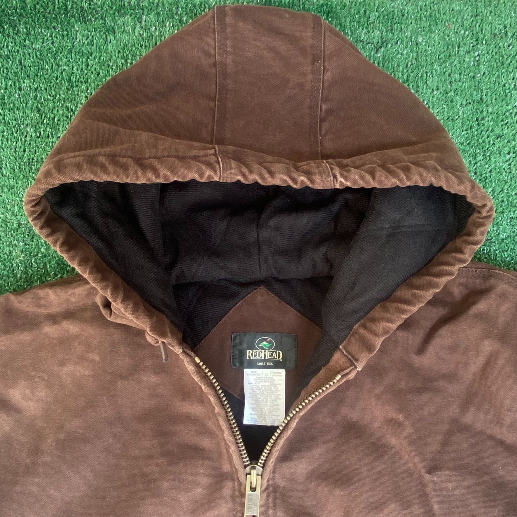 Redhead Vintage 90s Brown Work Jacket Grunge Carhartt Workwear Rare Size US XL / EU 56 / 4 - 4 Thumbnail