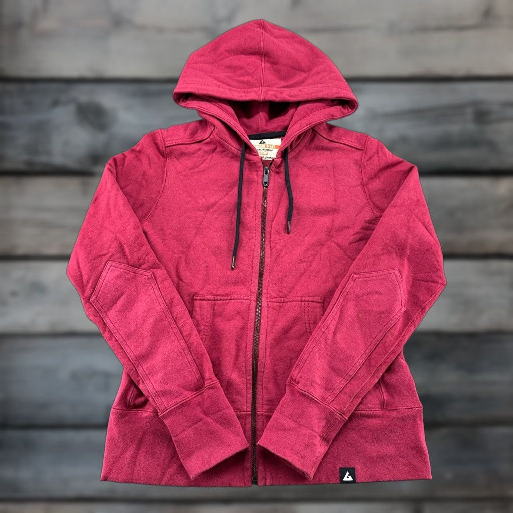 Vintage American Giant Hoodie Womens M Red Full Zip Hooded Cotton Heavyweight USA Streetwear 90s Grunge Womens Size M / US 6-8 / IT 42-44 - 1 Thumbnail