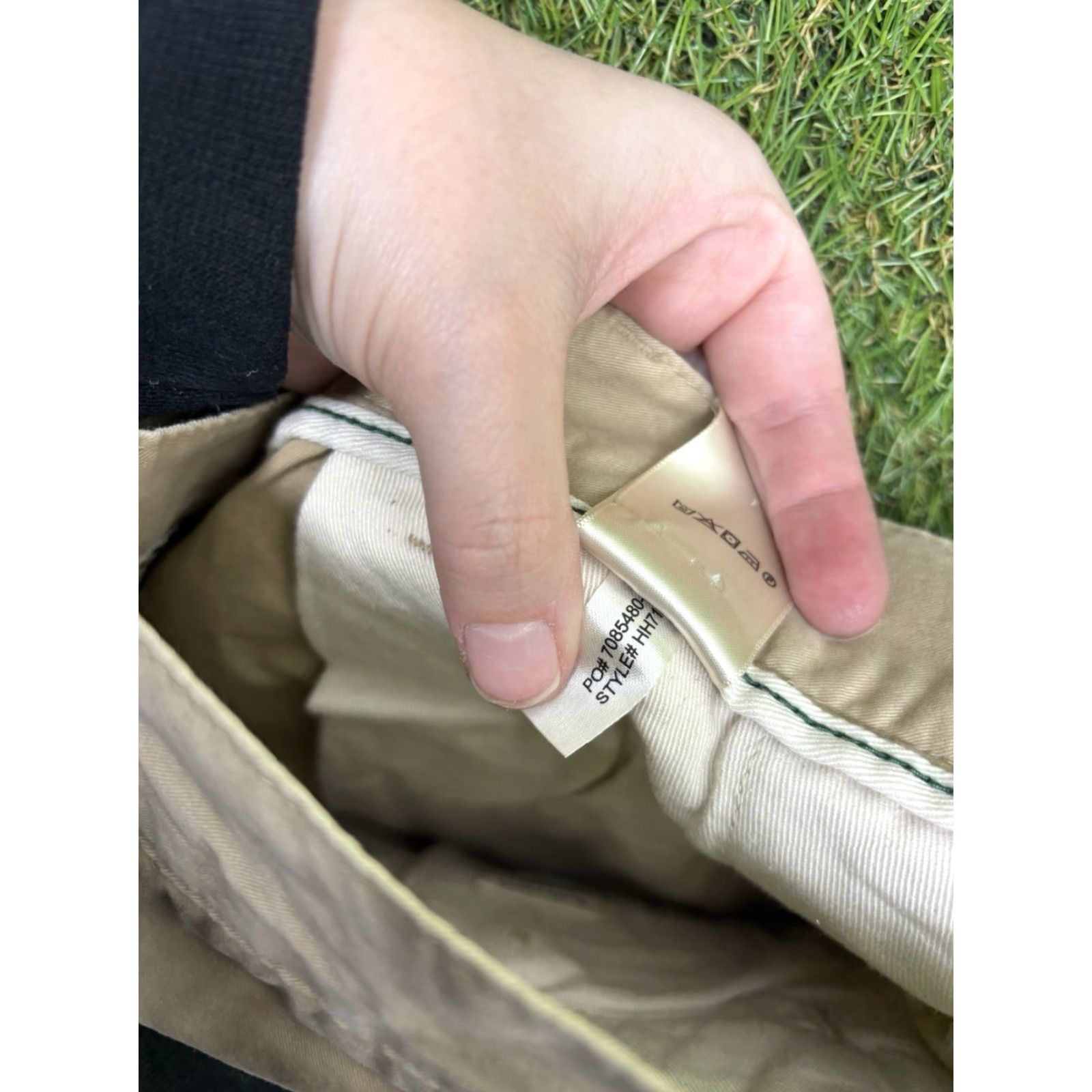 Lacoste Lacoste Slim Pants Mens 34 Beige Cotton Blend Straight Front Flat Mid Rise 33 Inseam Slim Fit Logo Dress Pants Size US 34 / EU 50 - 4 Thumbnail