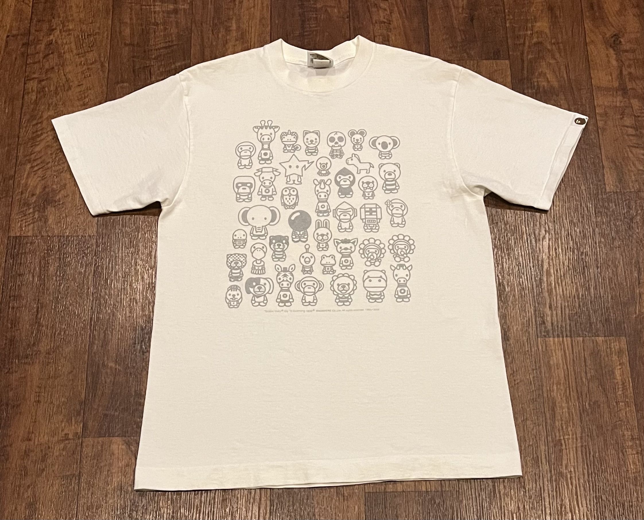 Bape Bape multi logo tee shirt Size US M / EU 48-50 / 2 - 1 Thumbnail