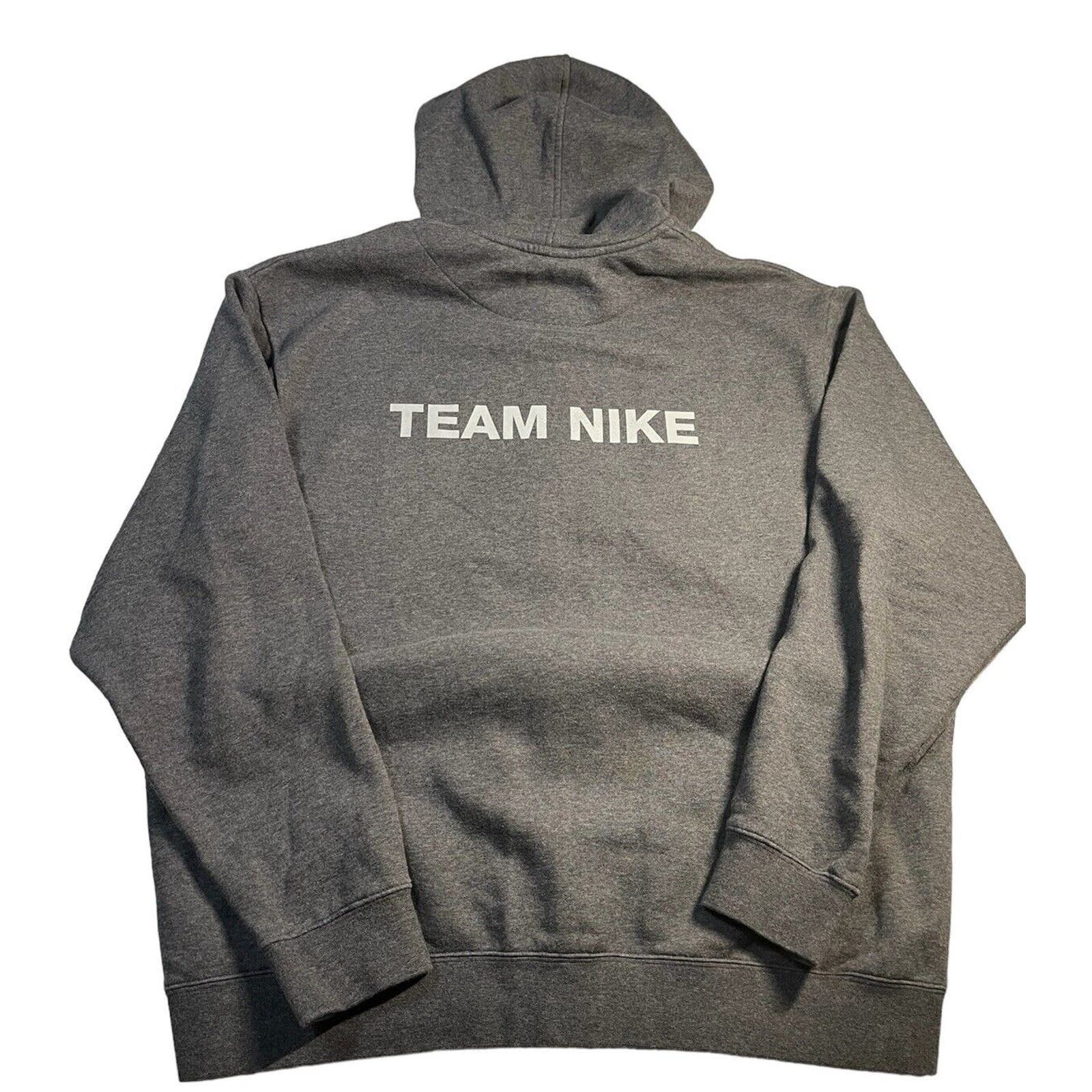 Nike Vintage Nike Fleece Team Nike Full Zip Hoodie Grey XL Size US XL / EU 56 / 4 - 1 Thumbnail