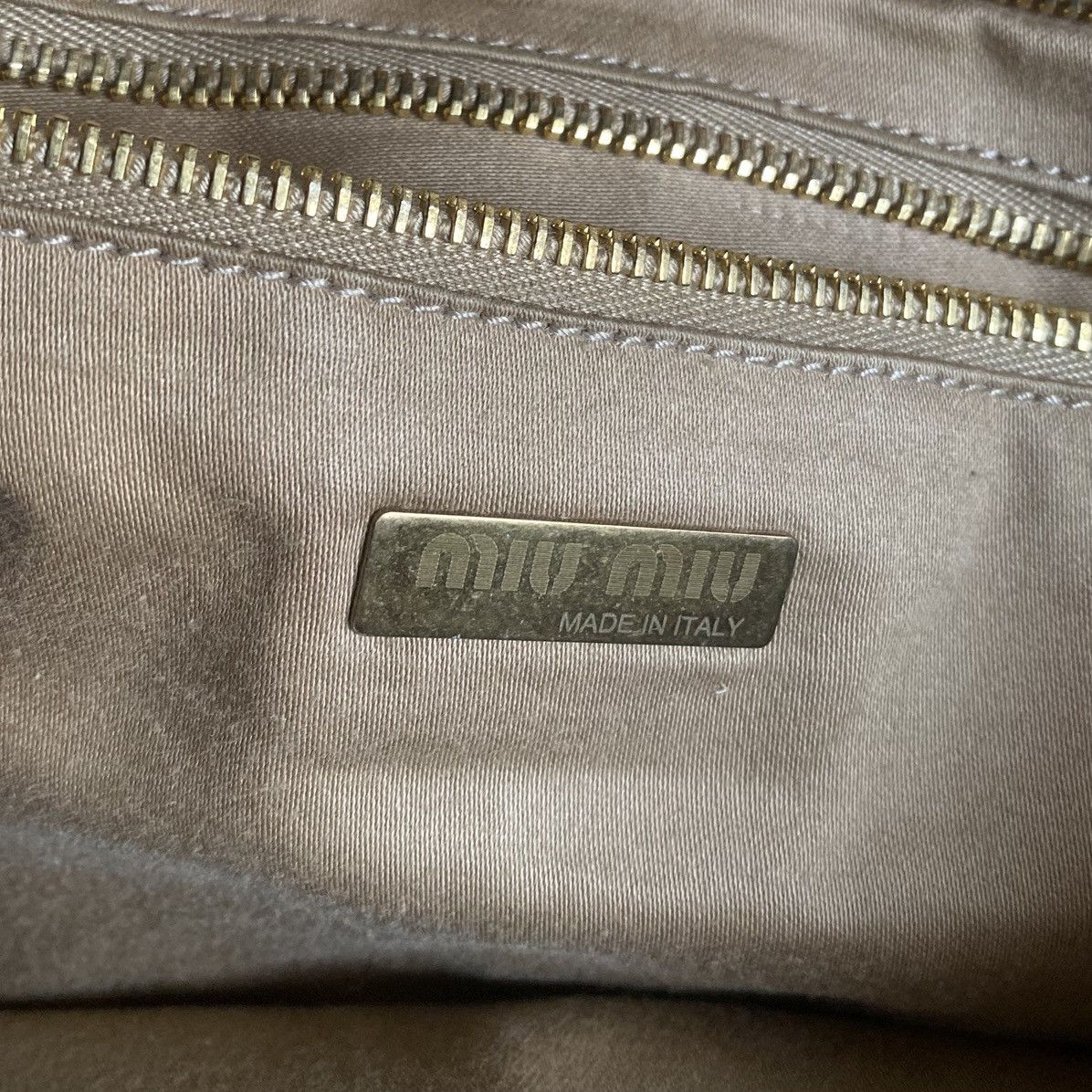 Miu Miu Vintage SS04 Runway Bamboo Handle Canvas Bag Size ONE SIZE - 6 Thumbnail