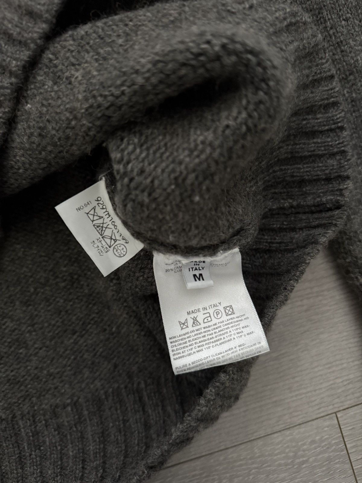 Maison Margiela FW2004 Wool Camel Ribbed Turtleneck Knit Sweater Size US M / EU 48-50 / 2 - 6 Thumbnail