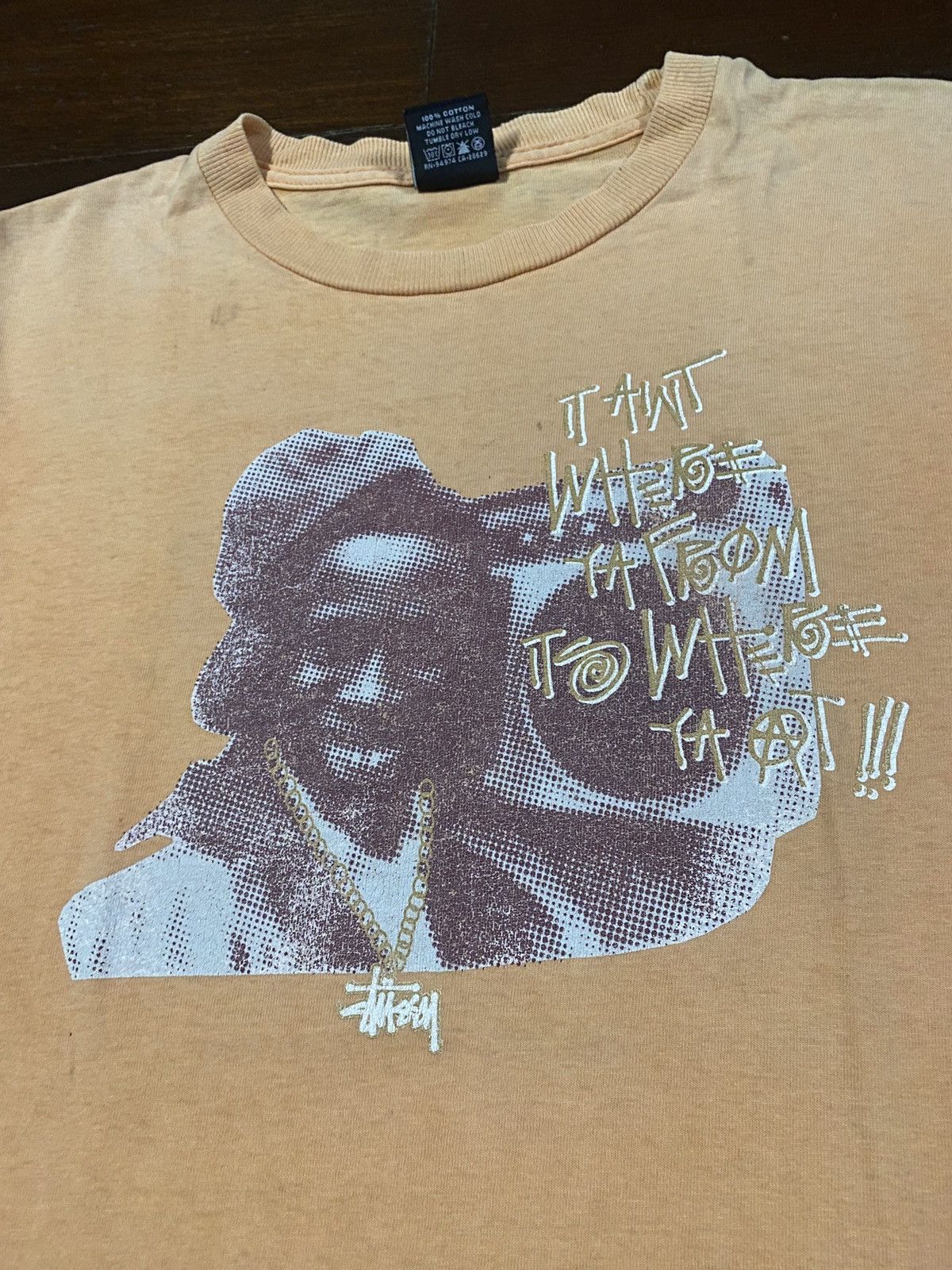 Stussy × Vintage FIRE 🔥🔥 VINTAGE STUSSY PHOTO PRINT HIPHOP PEOPLE WITH RADIO Size US S / EU 44-46 / 1 - 5 Thumbnail