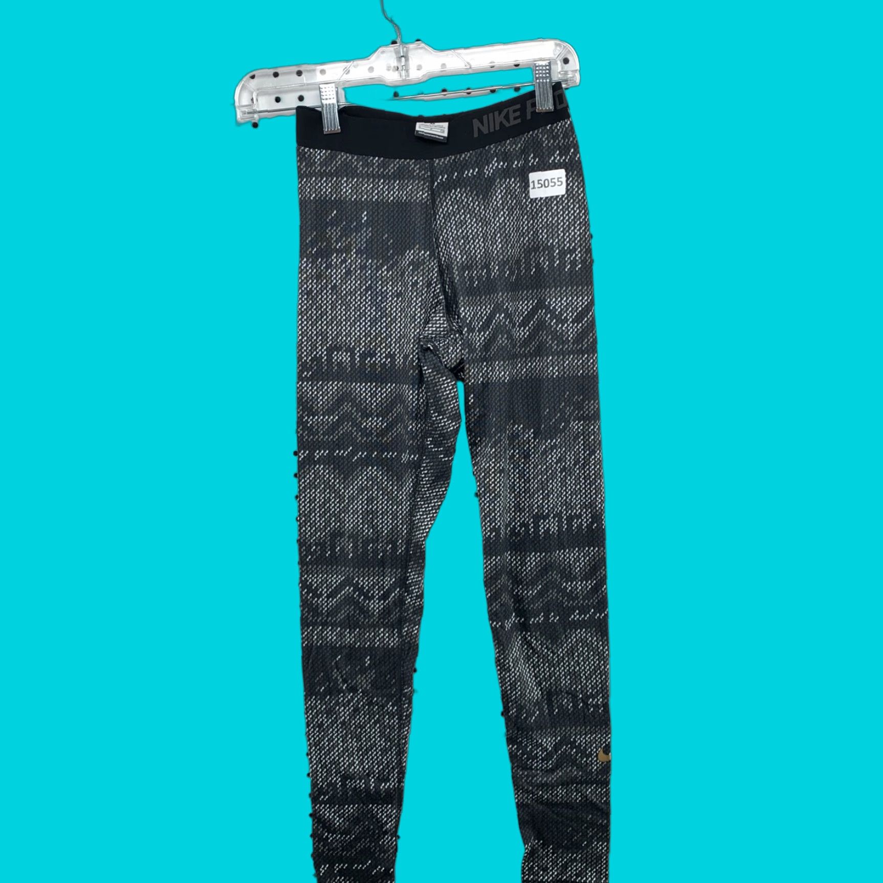 Nike Nike Women's Pro Dri Fit Compression Tights Pants Small Black White Size 28" / US 6 / IT 42 - 1 Thumbnail