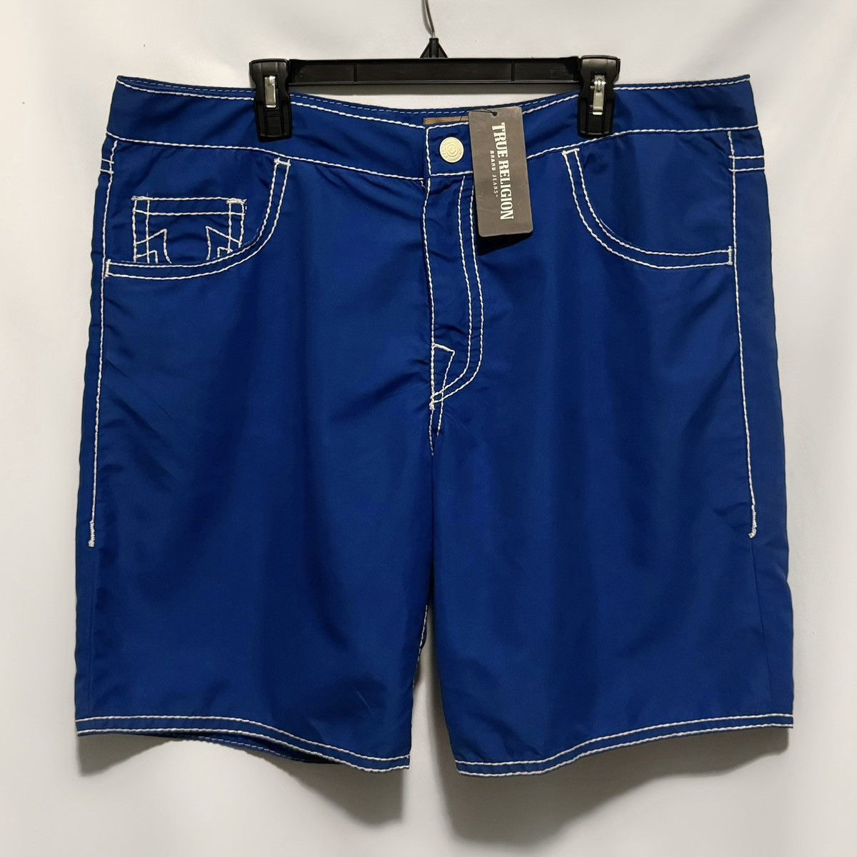 True Religion NWT True Religion Blue Board Shorts Size US 40 / EU 56 - 2 Thumbnail