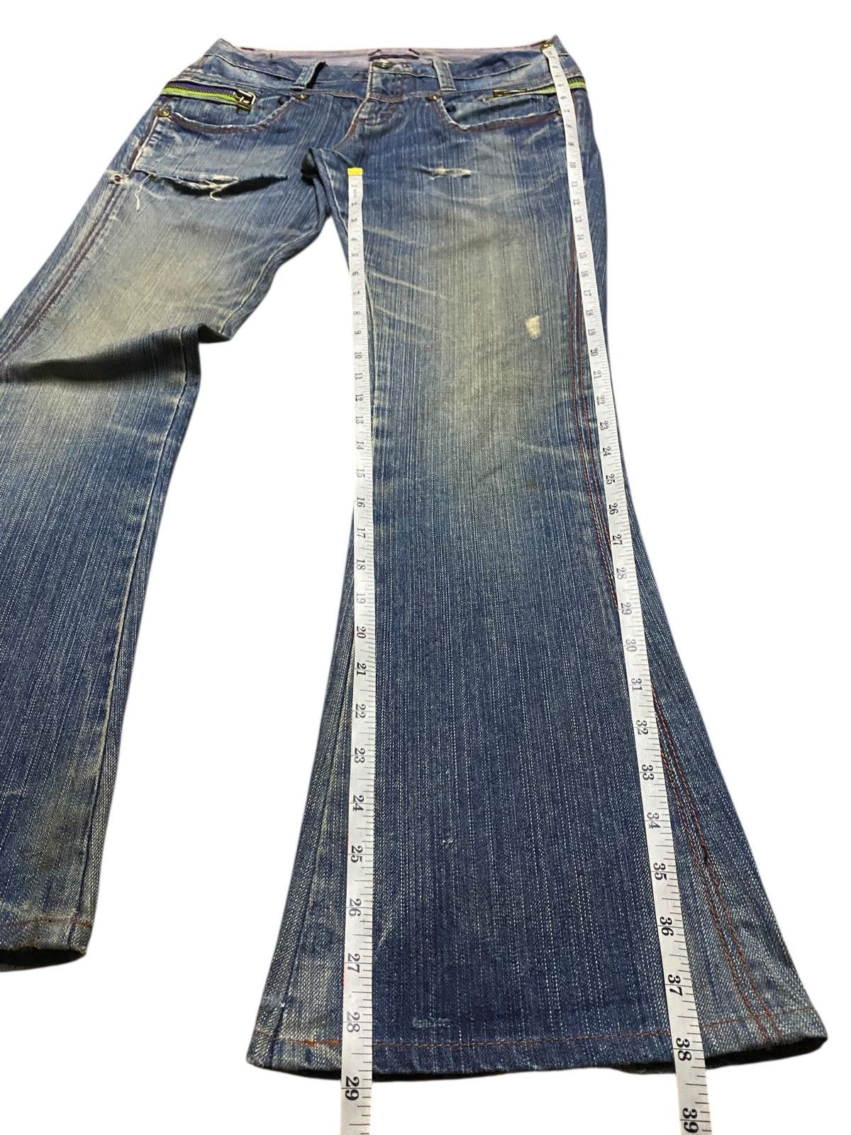 Vintage Japan Brand Made in Nippon Mud Wash Flare Jeans