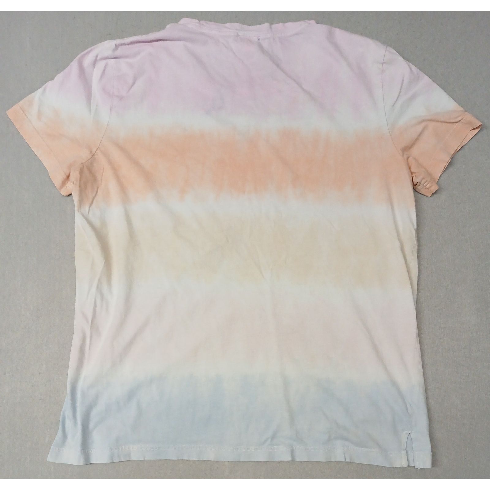 Pink Victoria's Secret PINK (Large) Tie-Dye Striped Tee Shirt Size L / US 10 / IT 46 - 8 Thumbnail