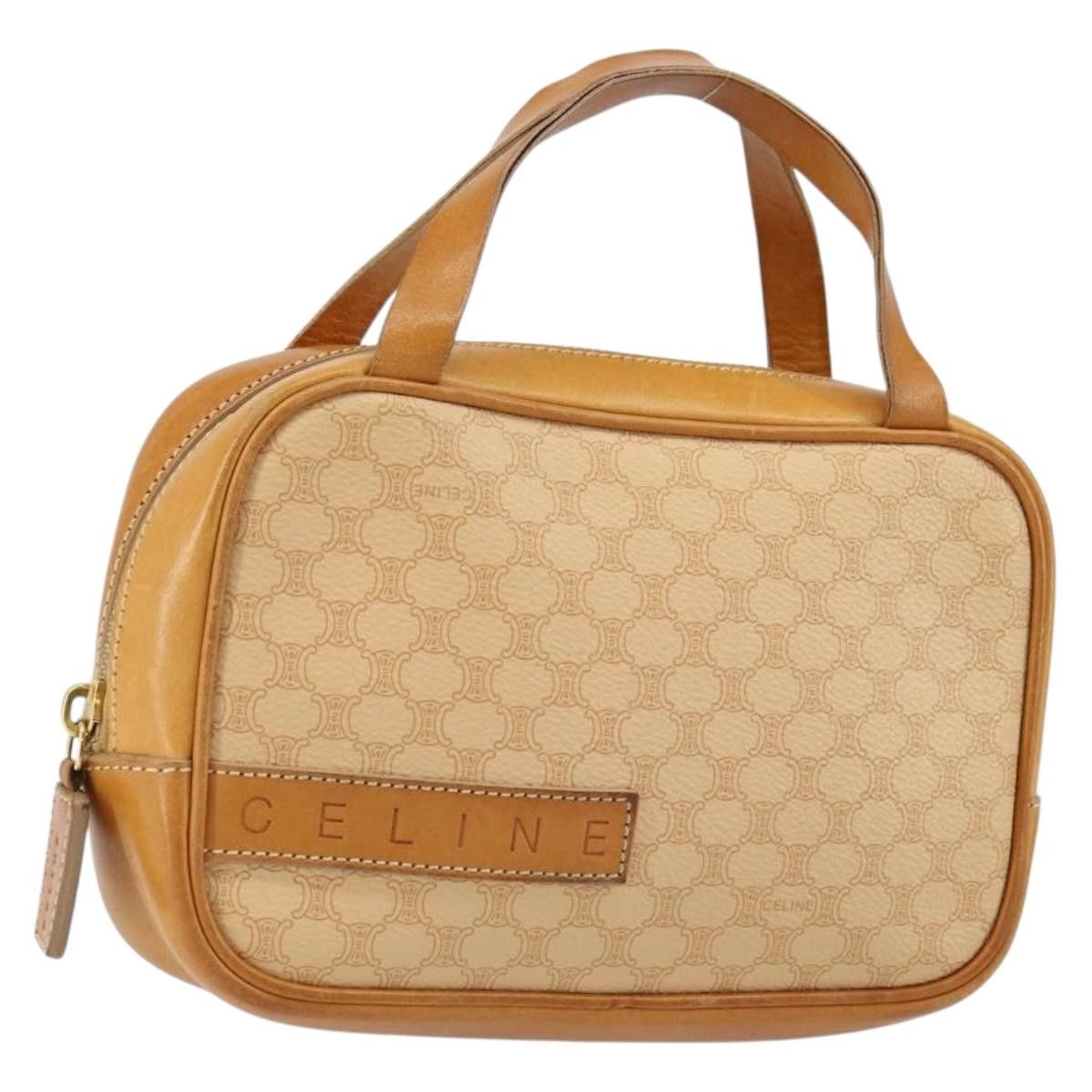Celine CELINE Macadam Canvas Hand Bag Pvc Beige Gold Size ONE SIZE - 1 Thumbnail