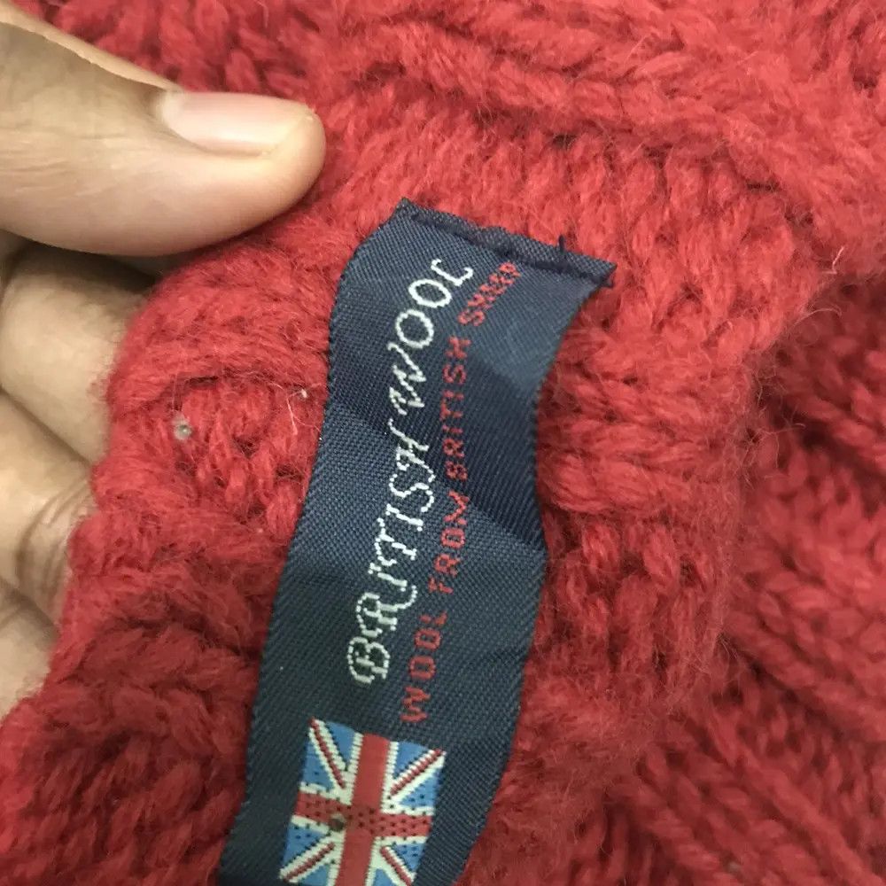 Japanese Brand × Kapital × Vintage British Wool Sheep Knit Beanie Hat Size ONE SIZE - 5 Thumbnail