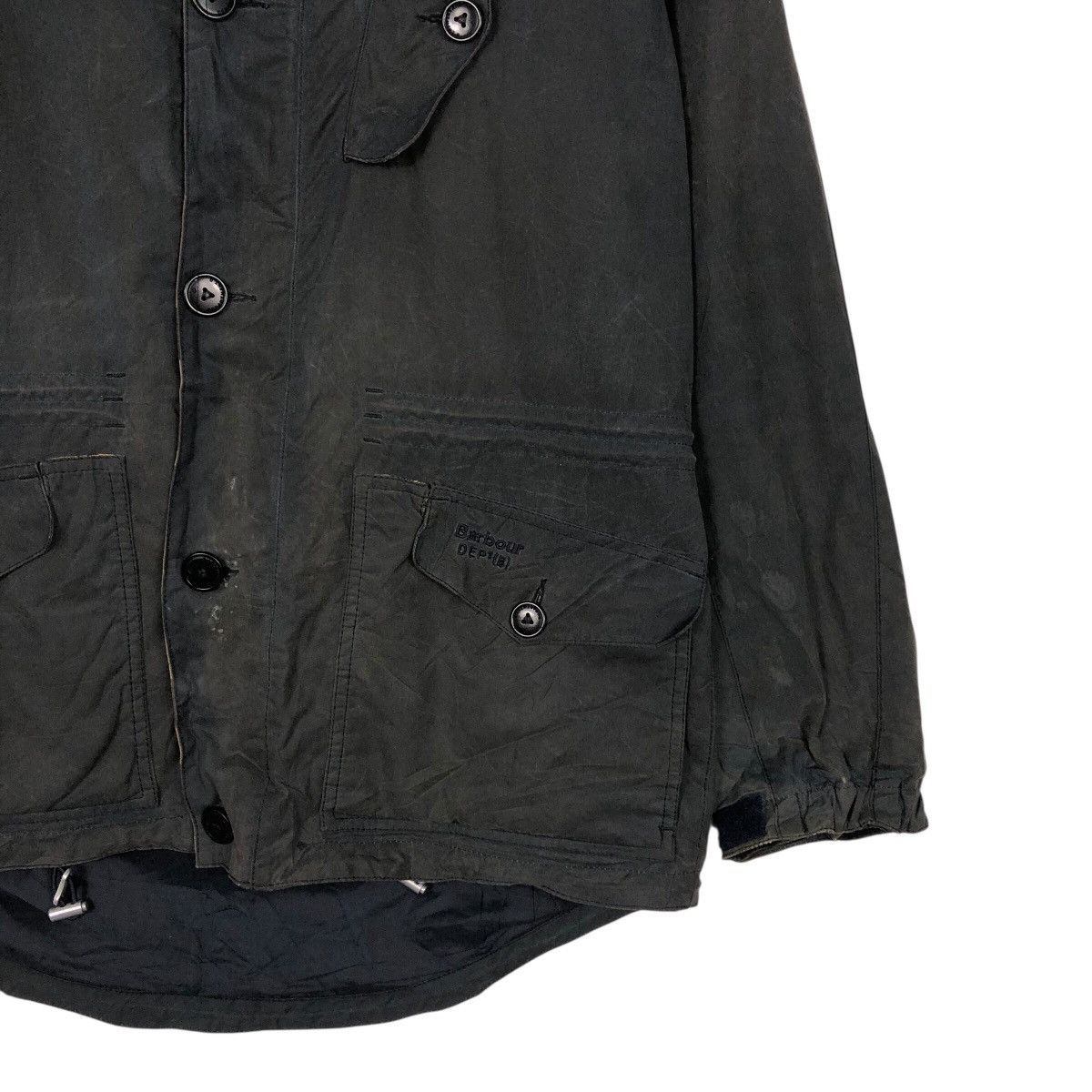 Barbour 📌Vintage Wax Jacket Barbour England Oilskin Blanket Tartan Size US M / EU 48-50 / 2 - 6 Thumbnail