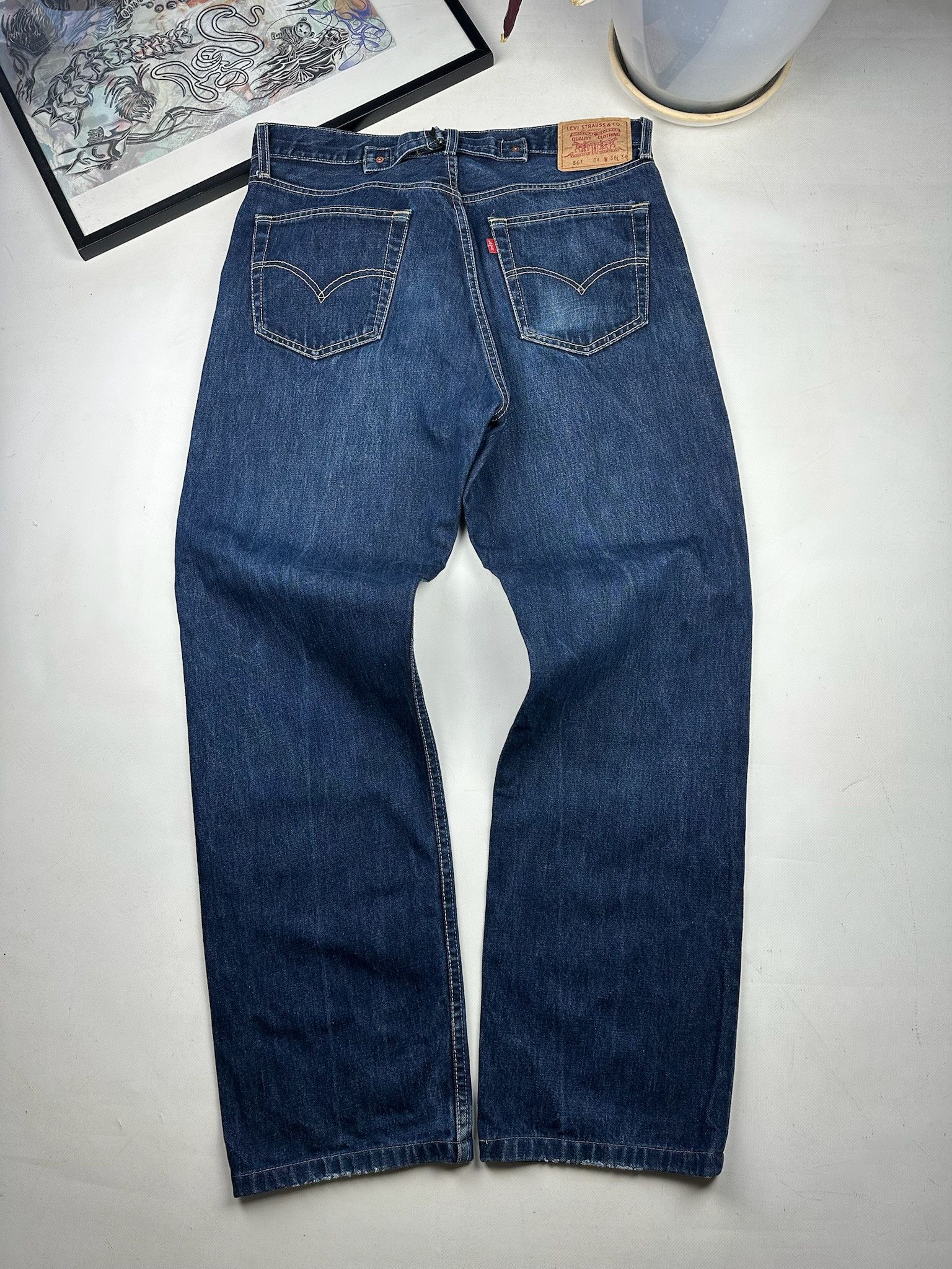 Levi's LEVI'S ENGINEERED JEANS style 561 buckle back VINTAGE DENIM Size US 36 / EU 52 - 1 Thumbnail