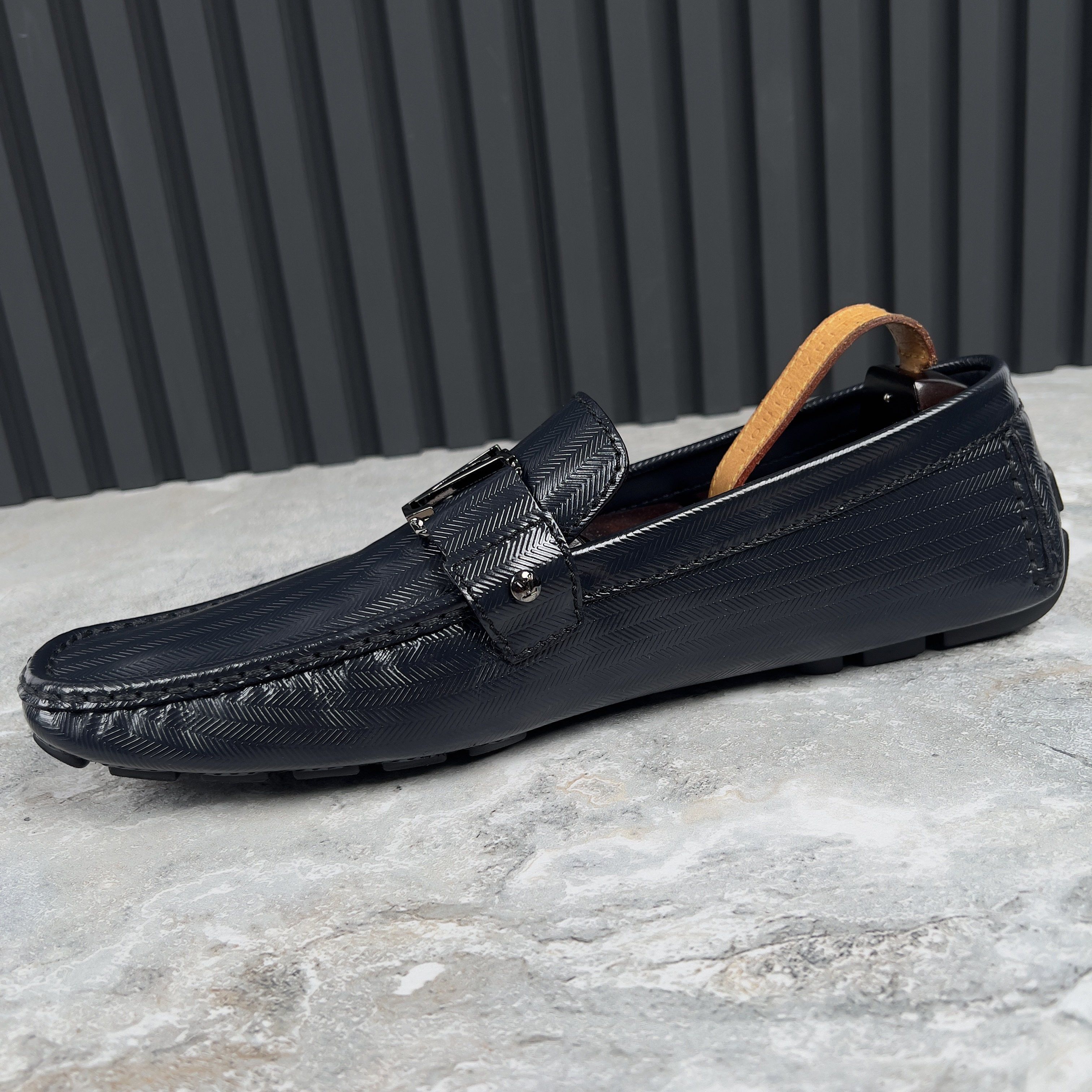 Louis Vuitton Louis Vuitton Monte Carlo Moccasins Glazed Leather Size US 12.5 / EU 45-46 - 8 Thumbnail