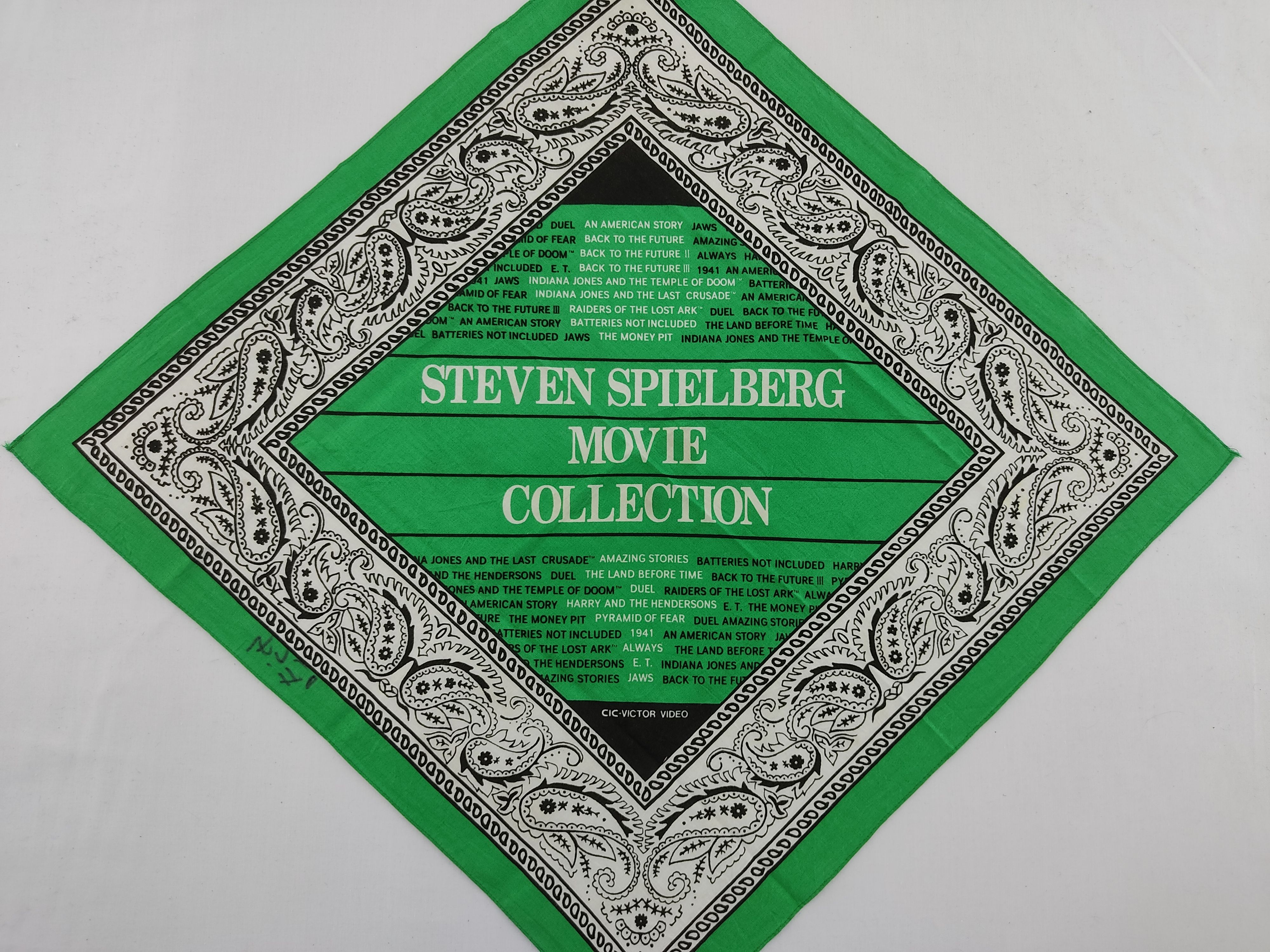 Vintage Vintage Steven Spielberg Movie Collection Bandana Size ONE SIZE - 1 Preview