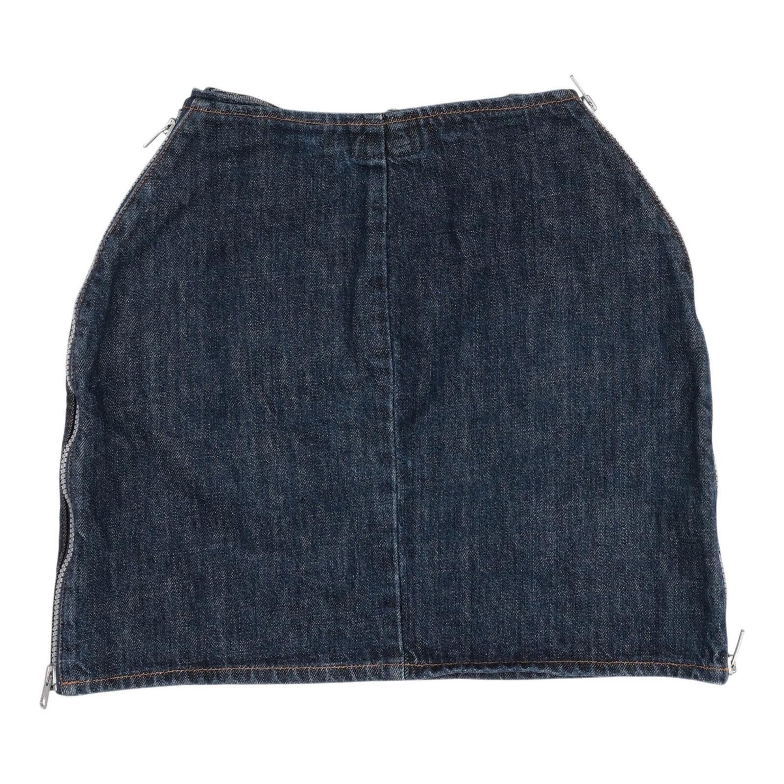 Walter Van Beirendonck W&LT Triple Zip Denim Skirt Size 42" / US 20 - 2 Thumbnail