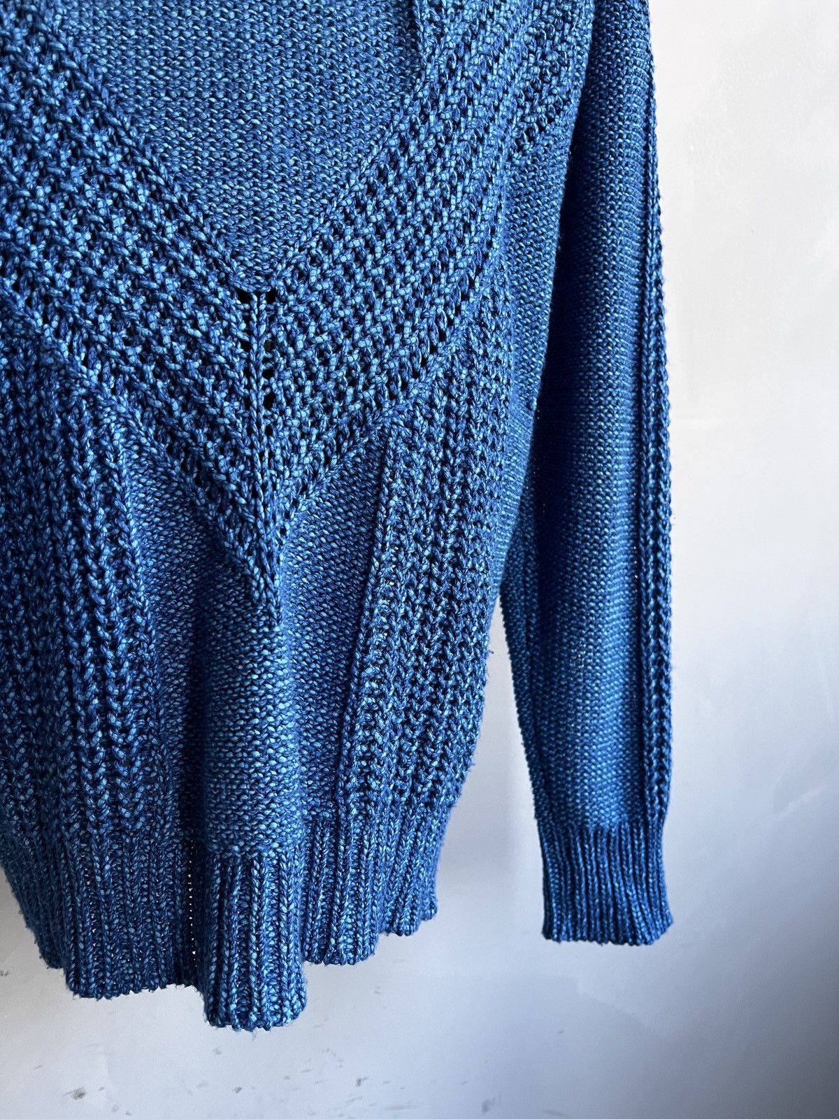 Diesel Diesel blue sweater faded distressed knitted y2k Size US L / EU 52-54 / 3 - 10 Thumbnail