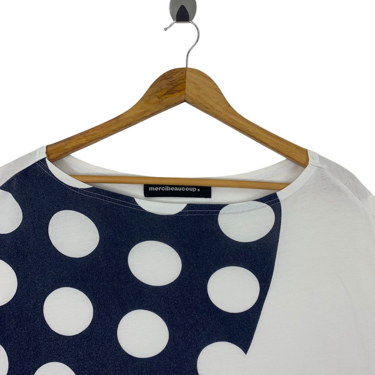 Issey Miyake × mercibeaucoup MERCIBEAUCOUP Cropped Baggy relaxed stylish women tee Size XXL / US 16-18 / IT 52-54 - 2 Thumbnail