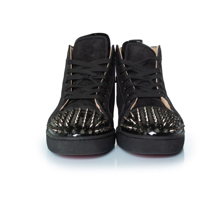Christian Louboutin Christian Louboutin, glitter high top spike trainers Size US 7.5 / EU 40-41 - 4 Thumbnail