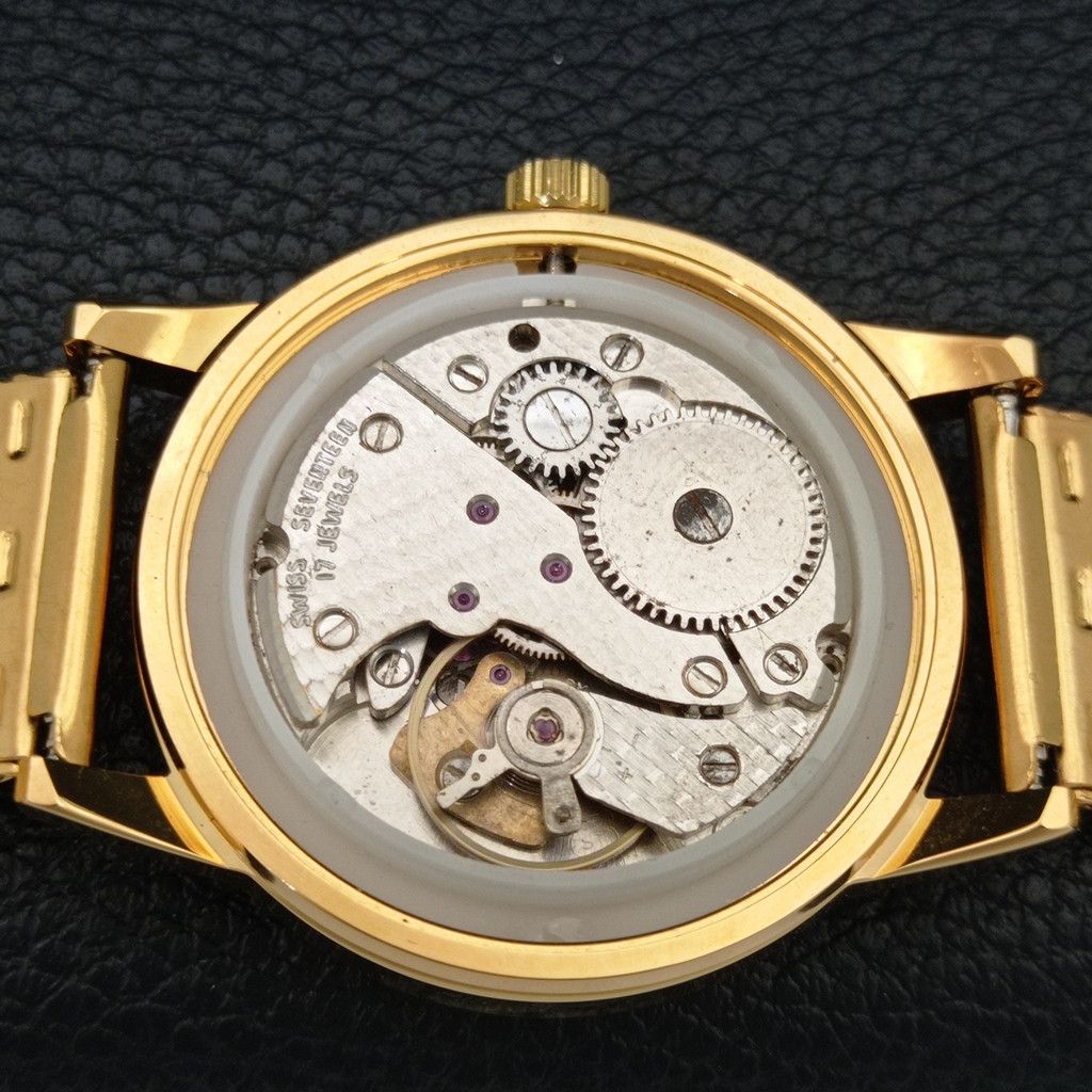 Other VINTAGE MONTINE HAND-WINDING SWISS MENS SILVER WATCH a444162 Size 38 - 9 Thumbnail