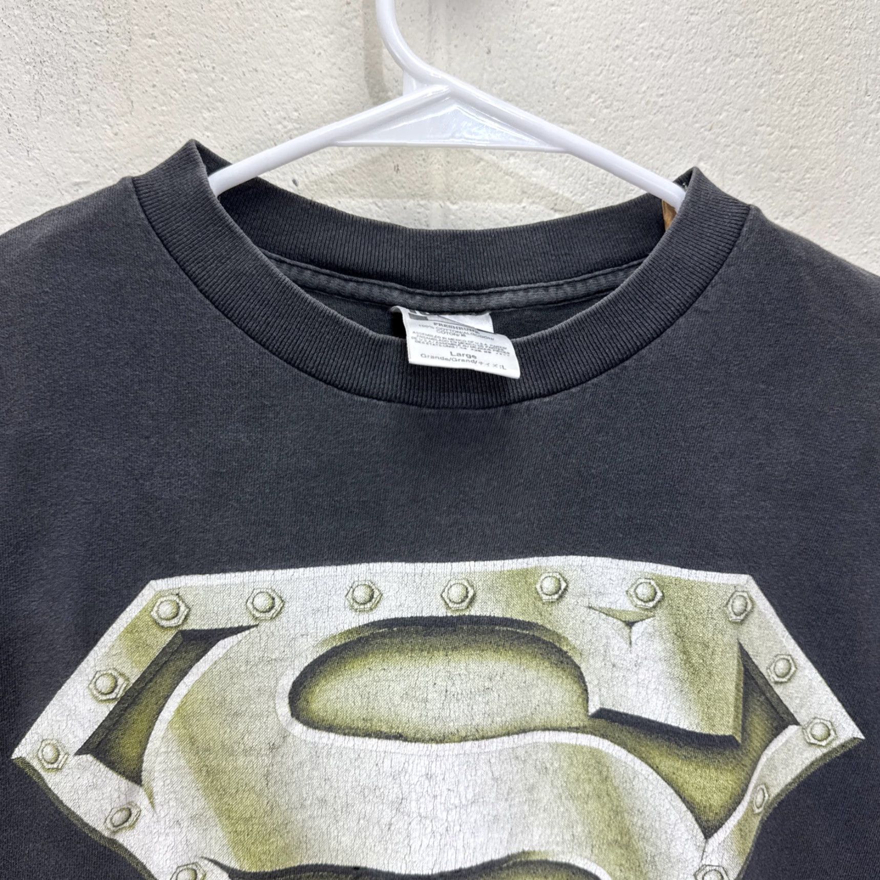 Tultex VINTAGE 1996 DC Comics Superman T-Shirt Size Large Black 90s Comics Men Size US L / EU 52-54 / 3 - 4 Thumbnail