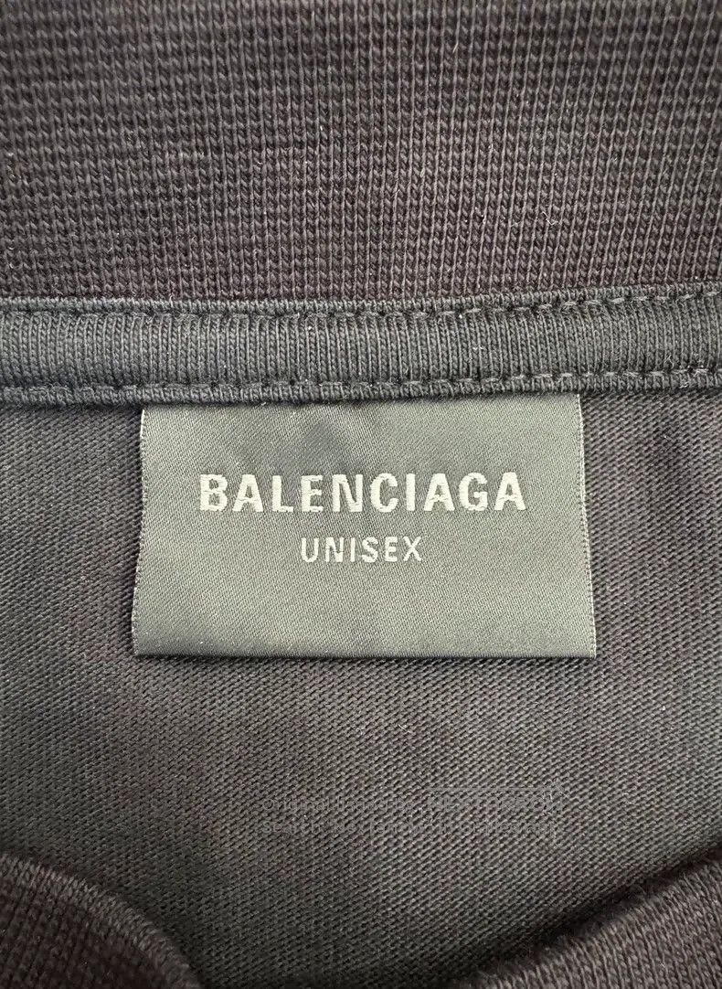 Balenciaga Balenciaga Rock Shield Logo Faded Effect Black Short Sleev Size US L / EU 52-54 / 3 - 5 Thumbnail