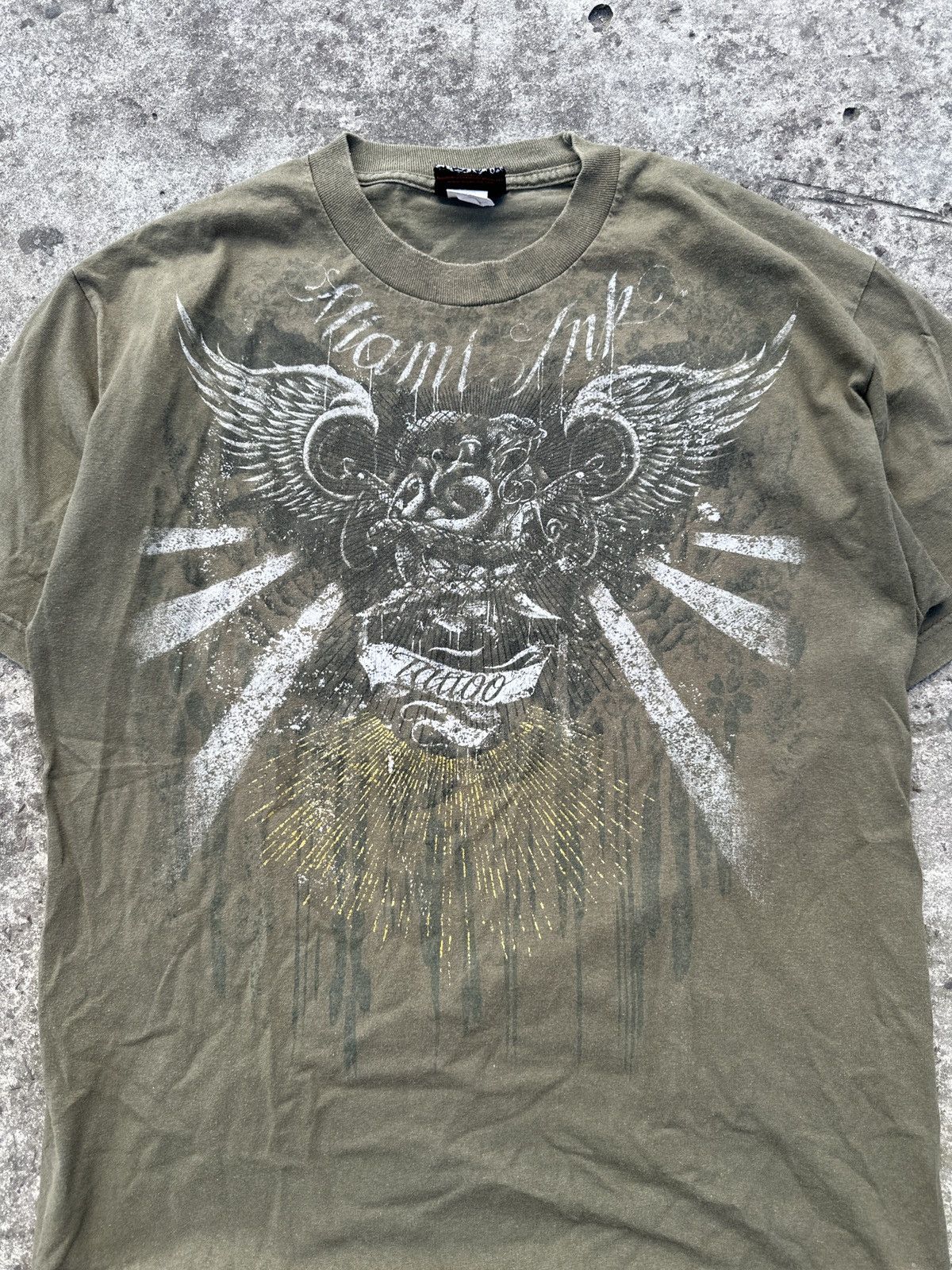 Designer Y2K vintage t-shirt avant garden Ed hardy style Miami ink L Size US L / EU 52-54 / 3 - 2 Thumbnail