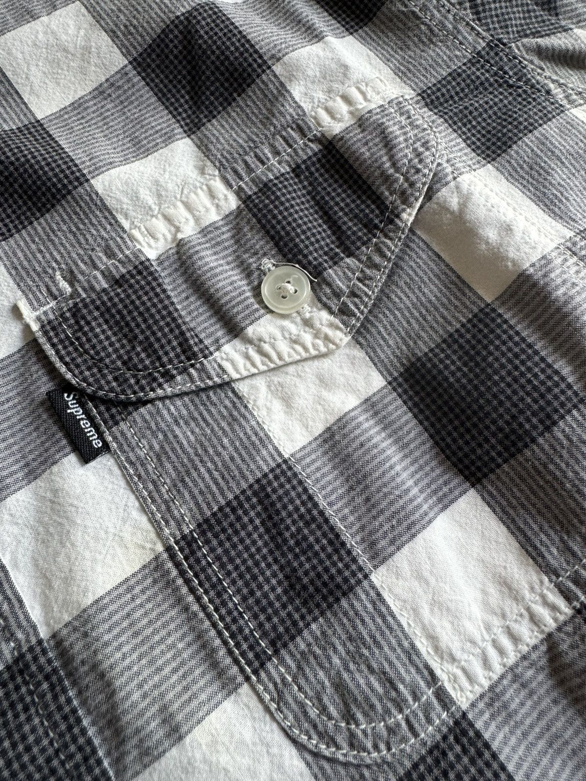 Supreme Supreme Black Plaid Button Up Size US M / EU 48-50 / 2 - 2 Thumbnail