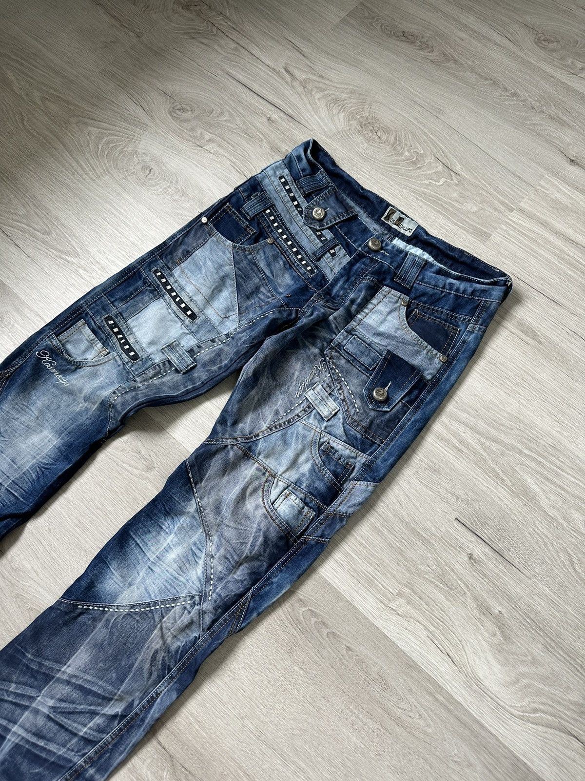 Pre-owned Avant Garde X Vintage Avant Garde Kosmo Lupo Jeans Y2k Style Denim Pants In Blue