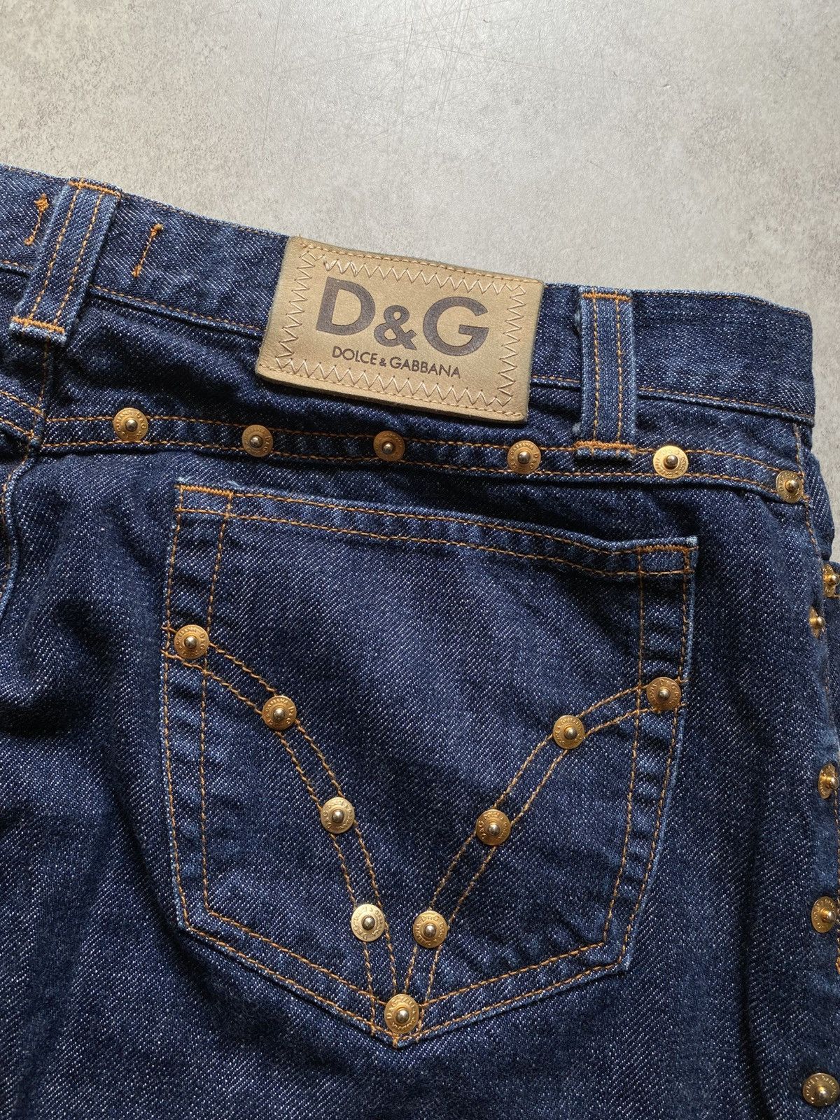 Dolce & Gabbana Vintage Dolce & Gabbana Skirt Denim Y2K like Versace Size 32" / US 10 / IT 46 - 6 Thumbnail
