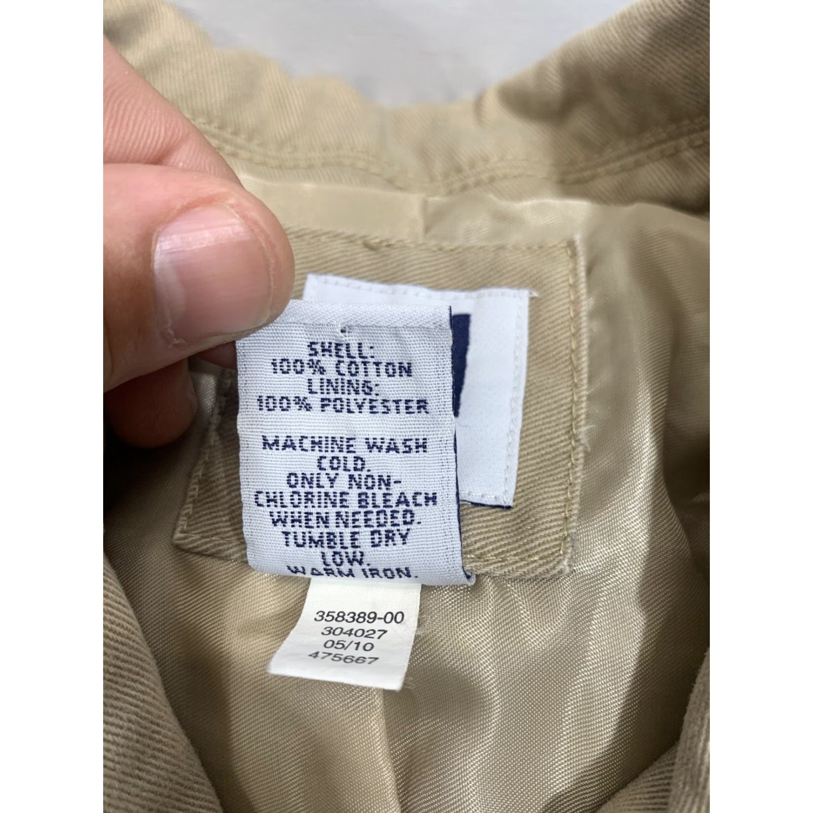Gap GAP Jacket Women S Short Cotton Beige 3-Button Peacoat Casual Vintage No Brown Snap Bohemian Cowboy Hipster Southwestern Fall Winter Size S / US 4 / IT 40 - 3 Thumbnail