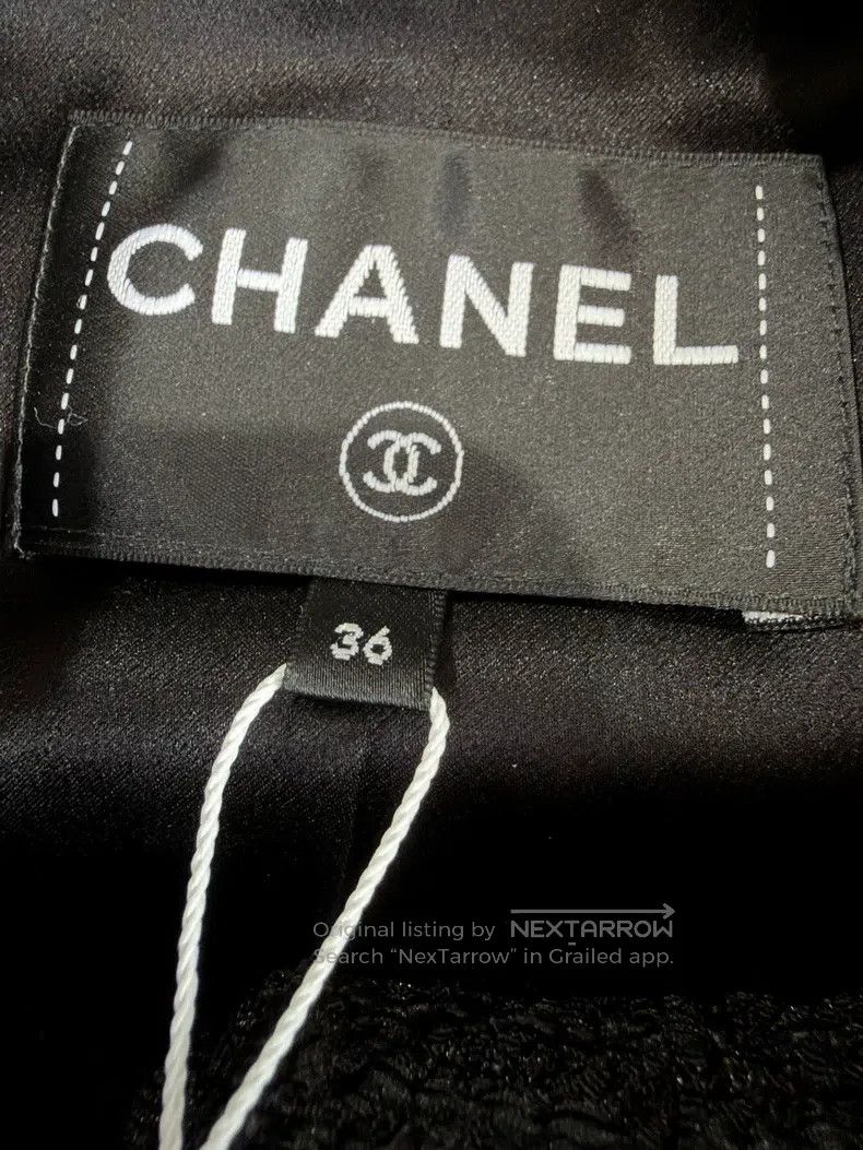 Chanel Chanel Handicraft workshop black studded bead striped two- Size XS / US 0-2 / IT 36-38 - 3 Thumbnail