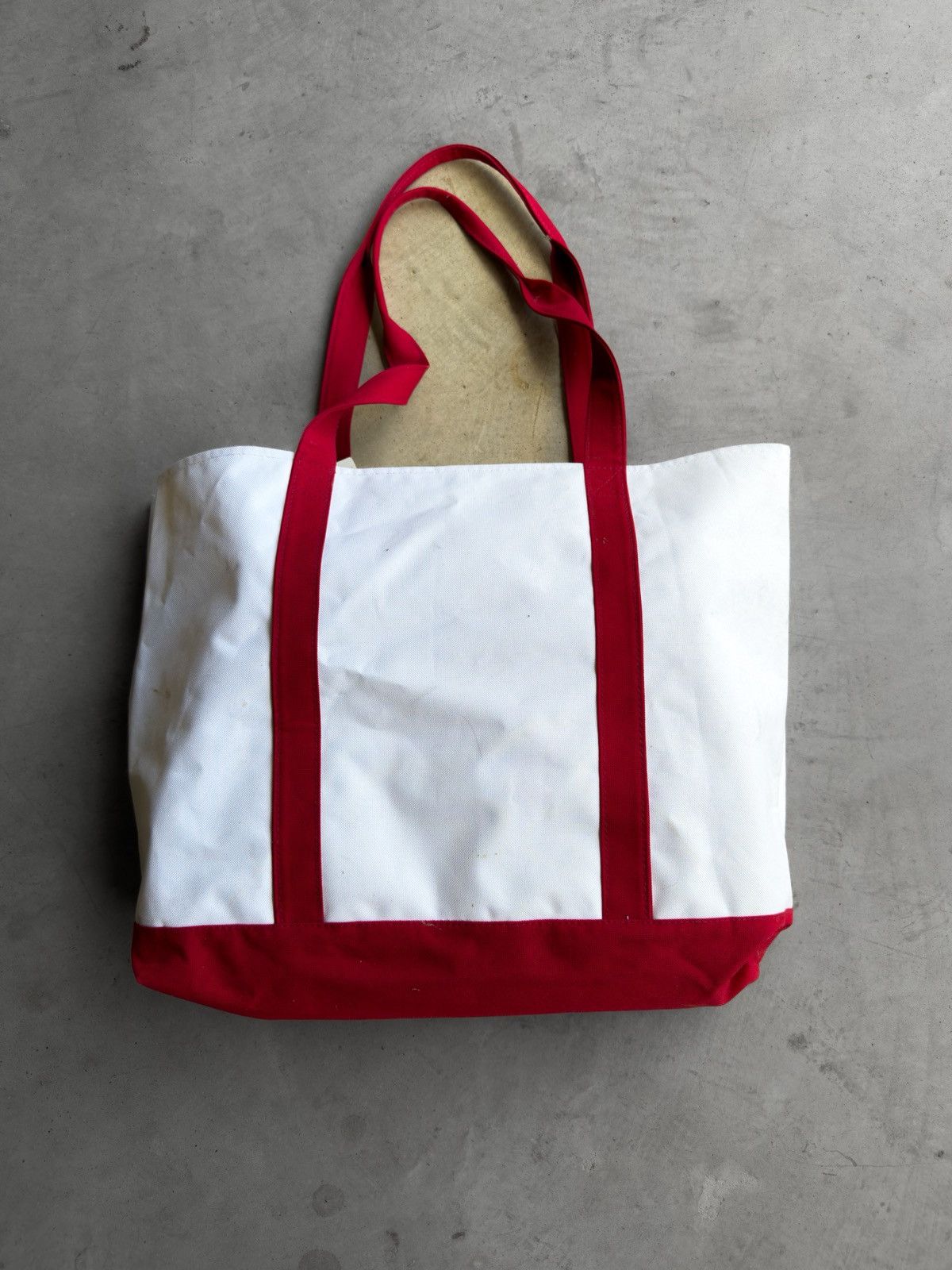 Other Y2K Retro Art Style 100% Cotton Canvas White & Red Tote Bag Size ONE SIZE - 2 Thumbnail