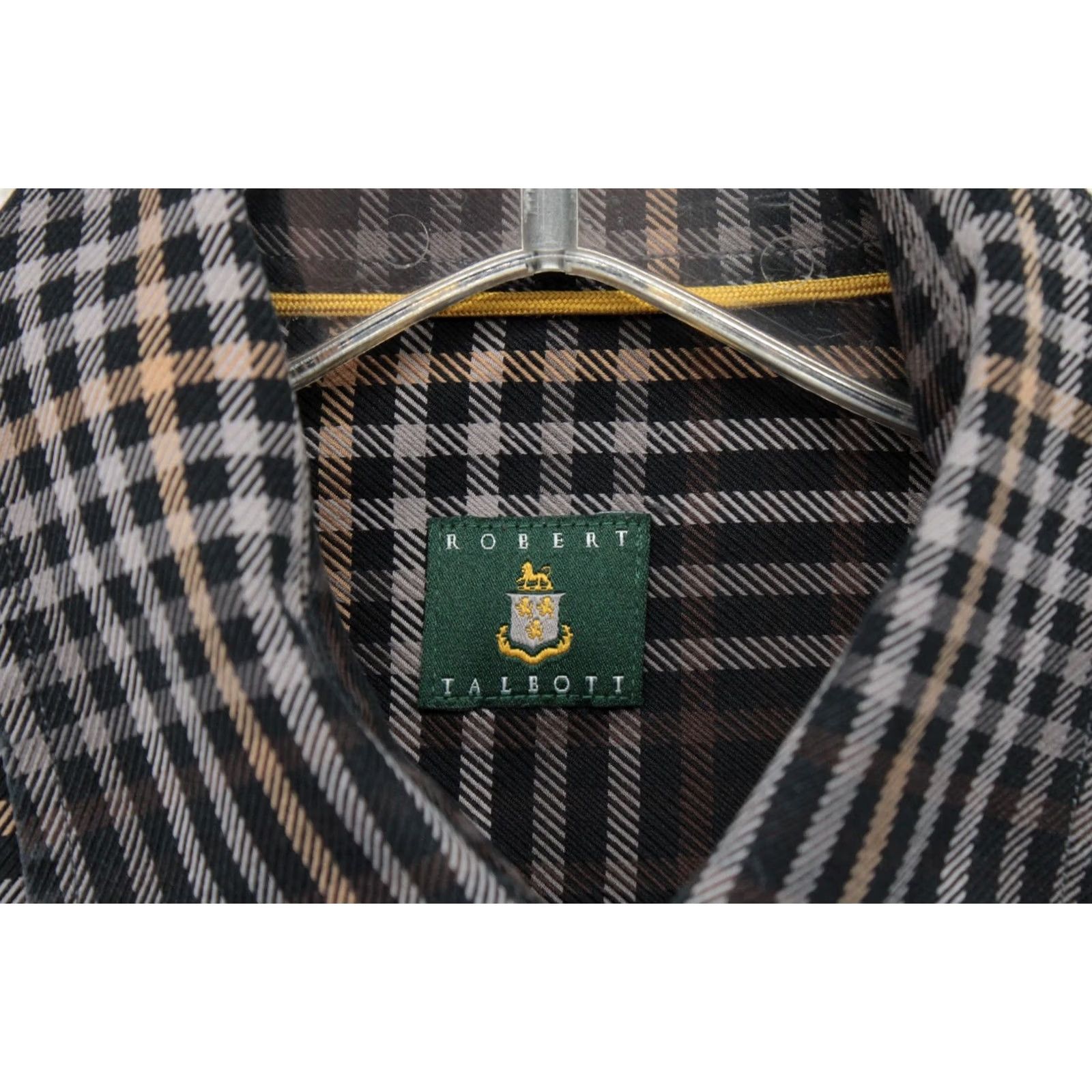 Robert Talbott Robert Talbott Shirt Mens M Black Windowpane Plaid Button-Up Office Size US M / EU 48-50 / 2 - 7 Thumbnail