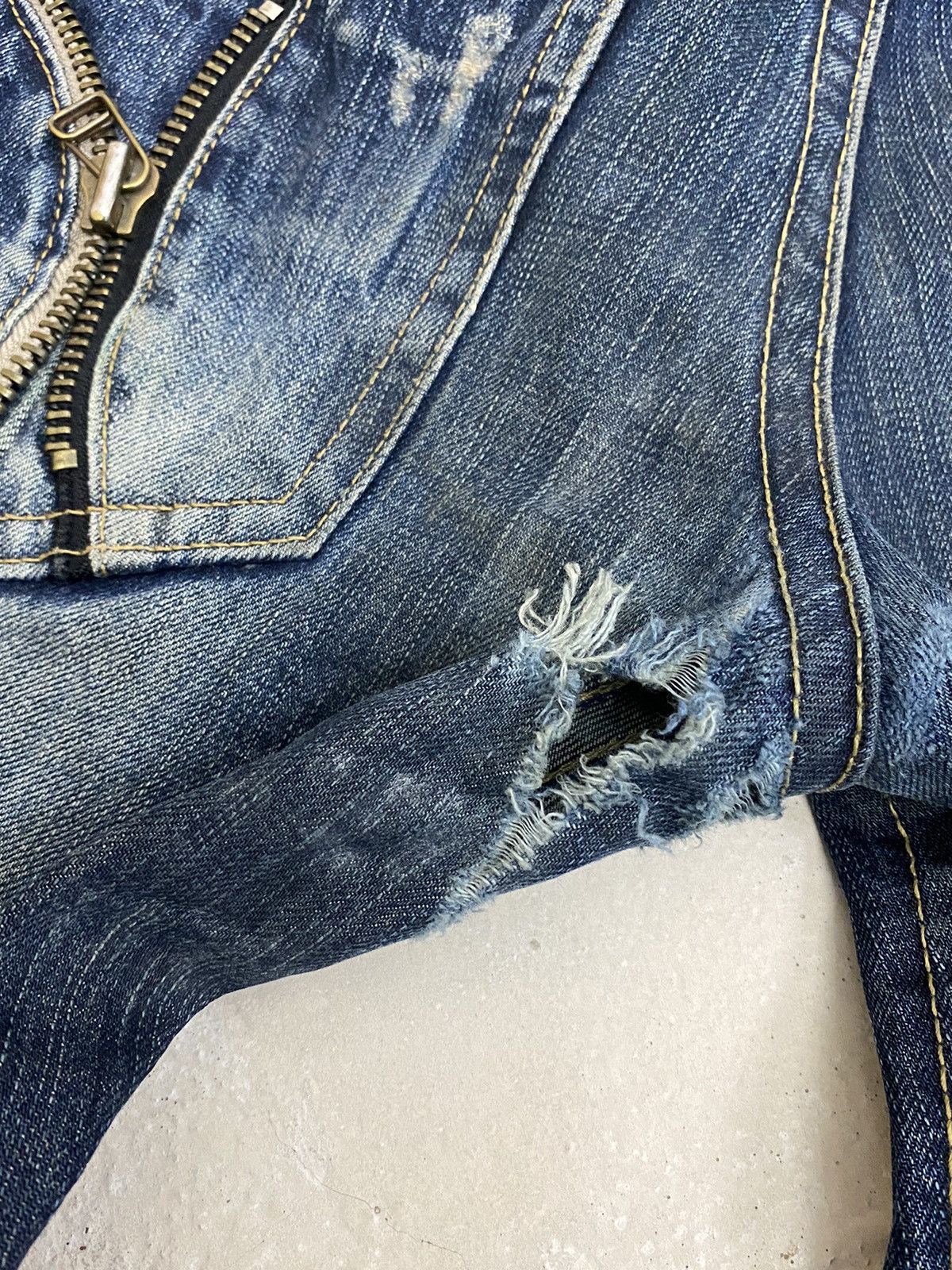 If Six Was Nine × Japanese Brand × Le Grande Bleu (L.G.B.) Lolita Japan Yoshimoto Nara Whisker Washed Zipper Pocket Size US 34 / EU 50 - 16 Thumbnail