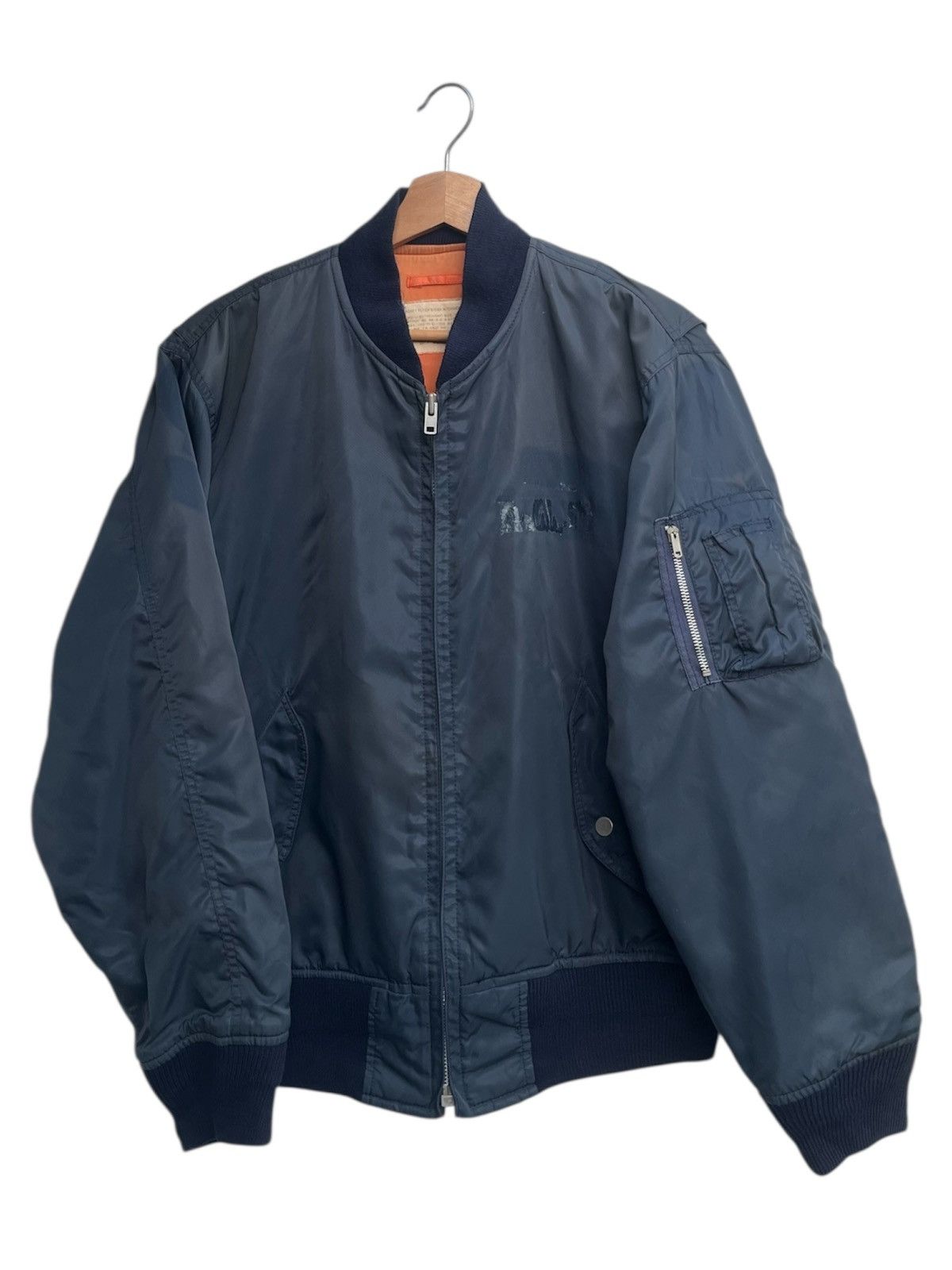 Vintage Alpha TK Gold Inc. USAF MA-1 Flight Jacket Size US L / EU 52-54 / 3 - 1 Thumbnail