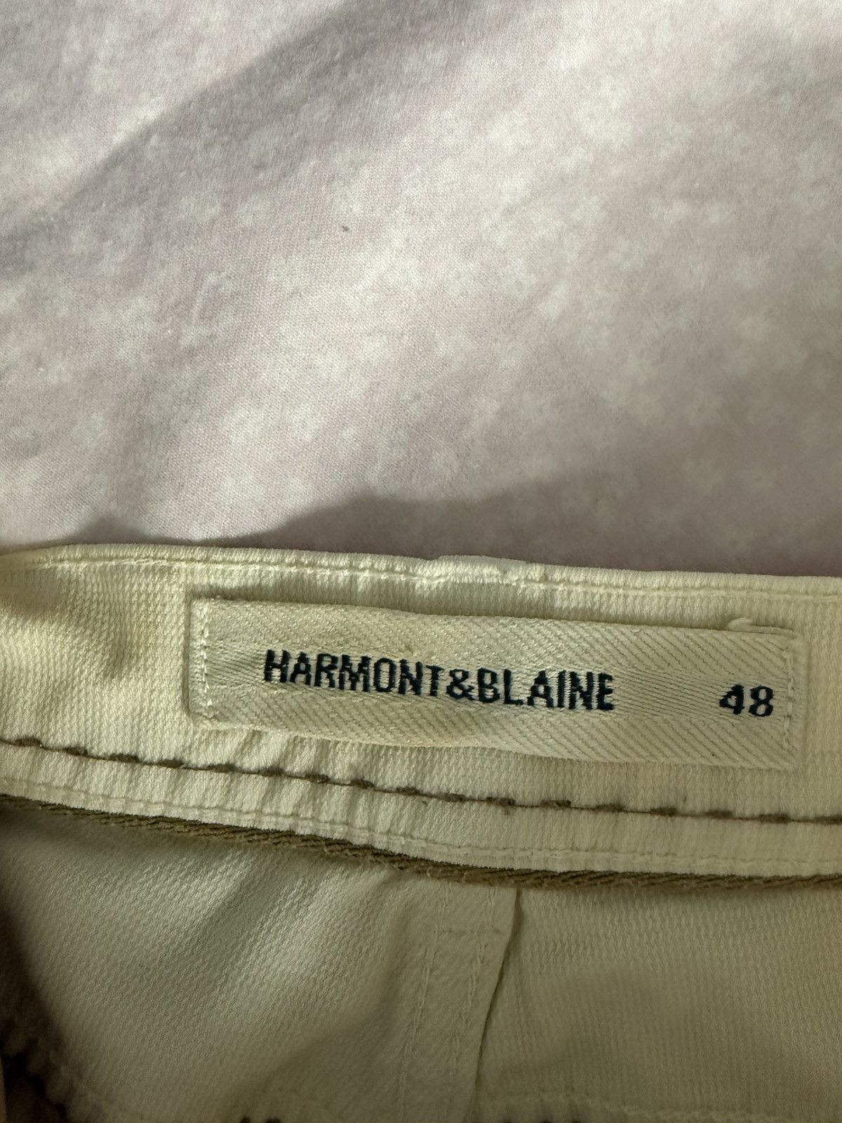 Harmont & Blaine Harmont & Blaine Cream Chinos — Size 48 (IT) Size US 31 - 2 Thumbnail